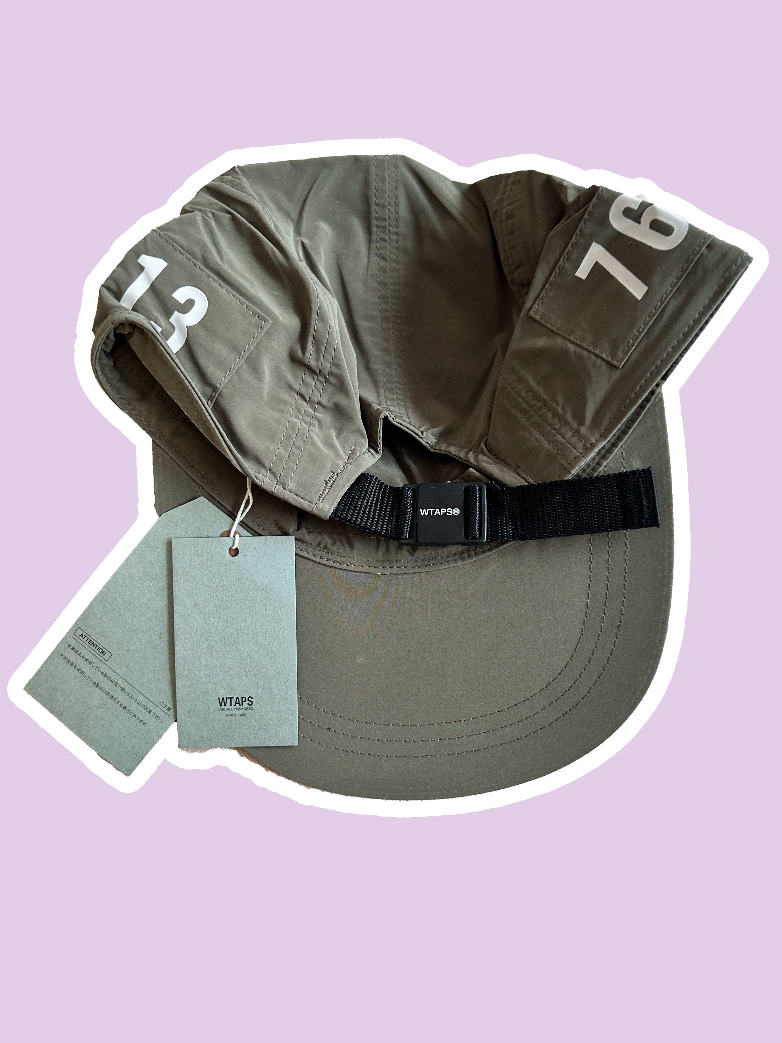Wtaps S/S 15 COMMANDER 01 CAP Olive 5 panel Military drab Nylon Size ONE SIZE - 5 Thumbnail