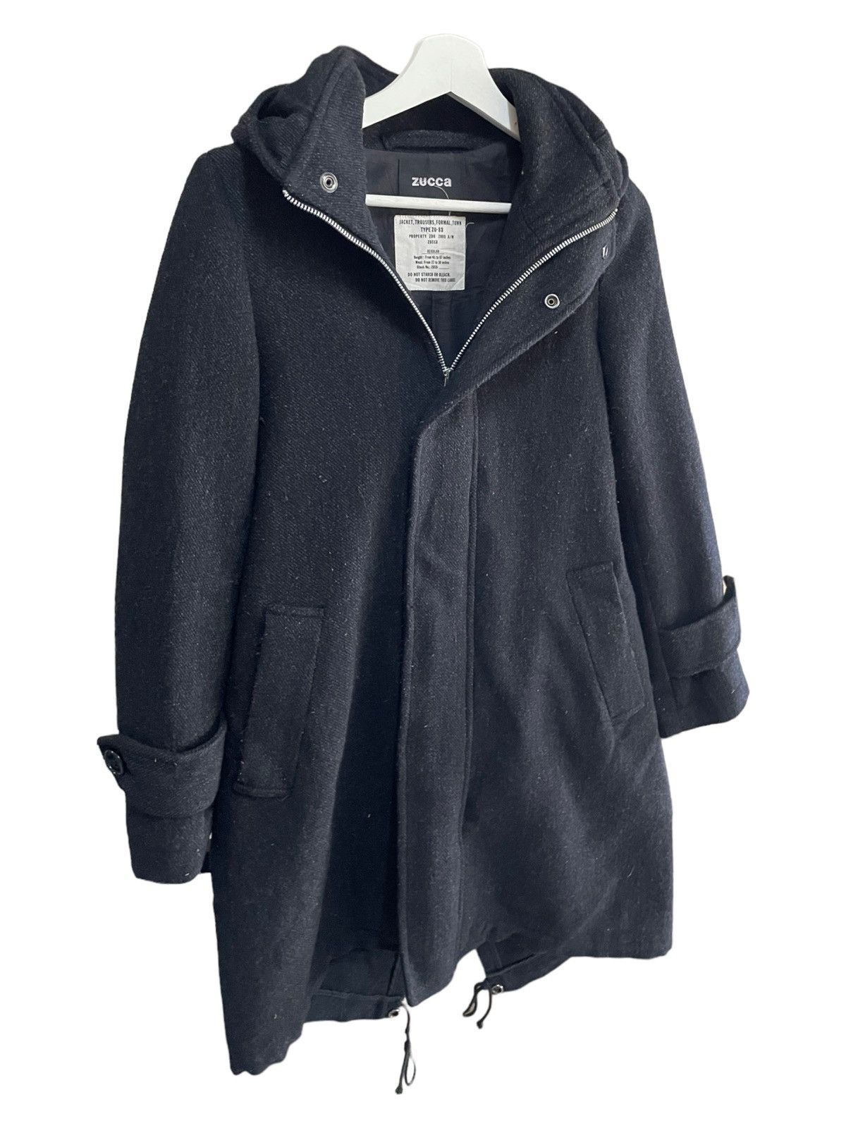 CABANE de ZUCCa × Issey Miyake × Japanese Brand 💥ZUCCA ISSEY MIYAKE WOOL PARKA JACKET Size US S / EU 44-46 / 1 - 2 Thumbnail