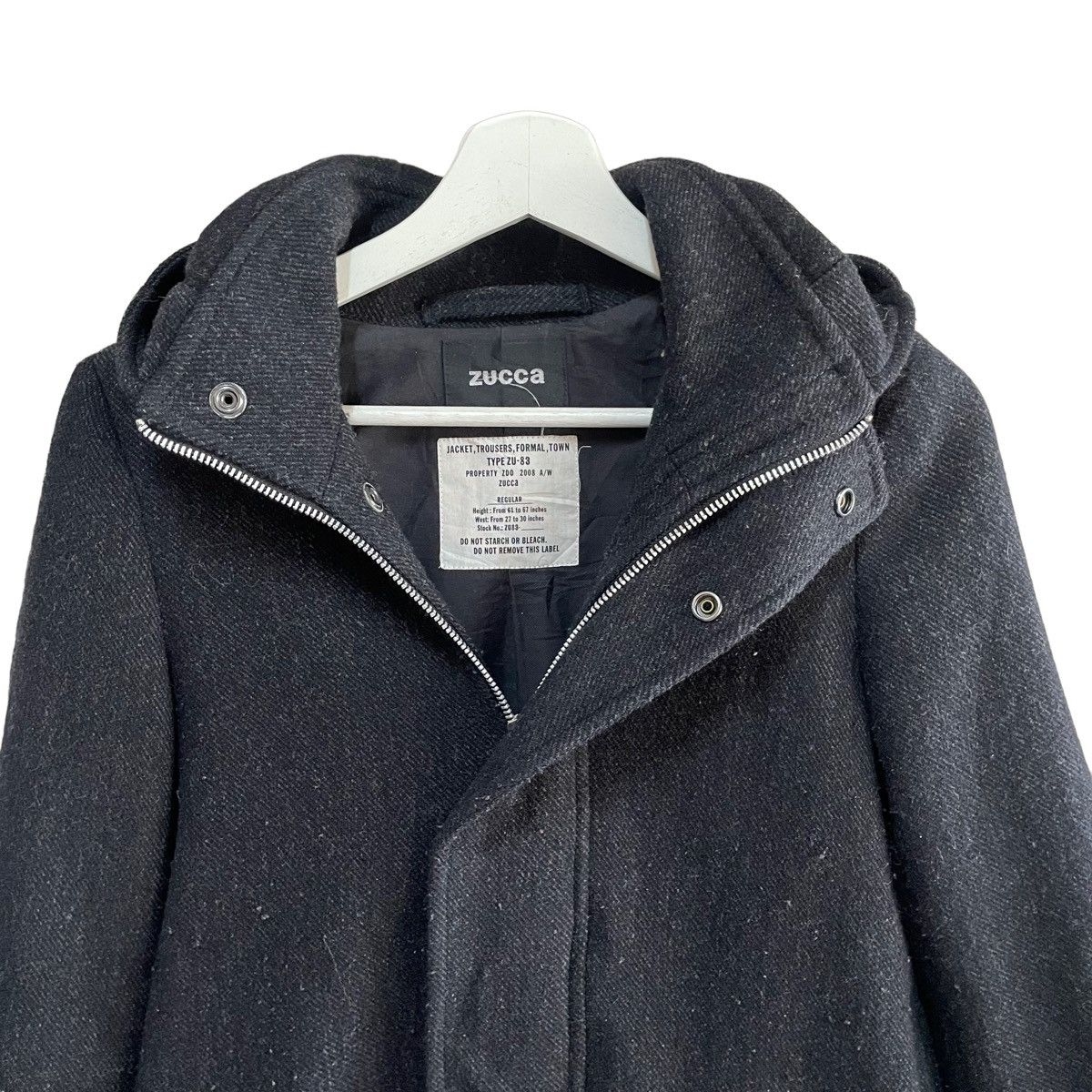 CABANE de ZUCCa × Issey Miyake × Japanese Brand 💥ZUCCA ISSEY MIYAKE WOOL PARKA JACKET Size US S / EU 44-46 / 1 - 4 Thumbnail