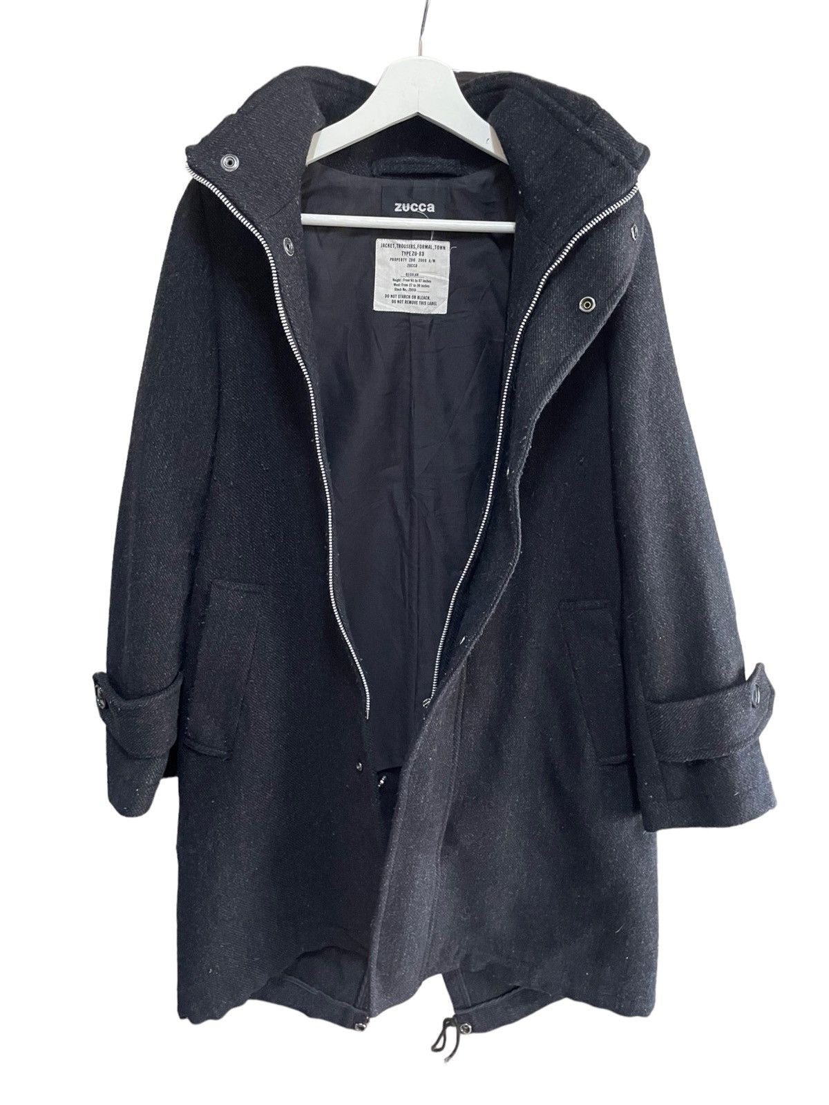 CABANE de ZUCCa × Issey Miyake × Japanese Brand 💥ZUCCA ISSEY MIYAKE WOOL PARKA JACKET Size US S / EU 44-46 / 1 - 5 Thumbnail