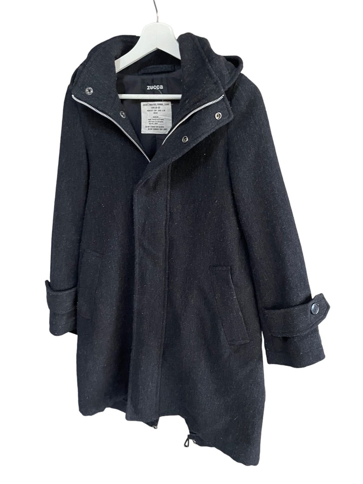CABANE de ZUCCa × Issey Miyake × Japanese Brand 💥ZUCCA ISSEY MIYAKE WOOL PARKA JACKET Size US S / EU 44-46 / 1 - 3 Thumbnail