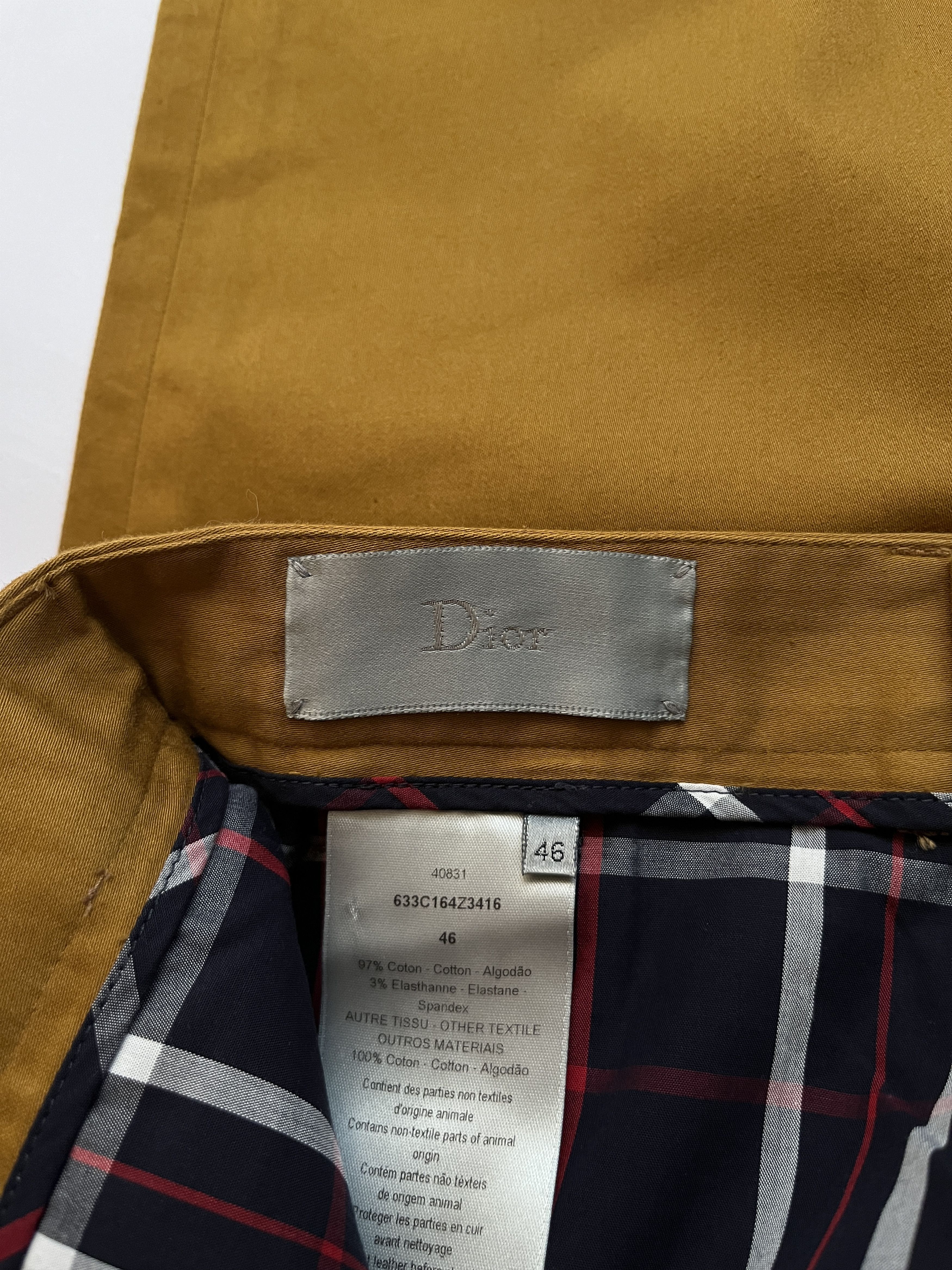 Dior ⚡️QUICK SALE⚡️Dior KVA Dark Mustard Pants Trousers Size US 30 / EU 46 - 3 Thumbnail