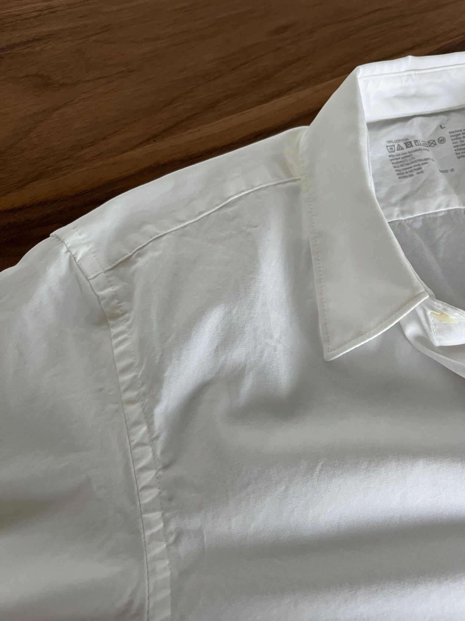 Muji MUJI Japan Organic Cotton Men Minimal Artist White Shirt Size US L / EU 52-54 / 3 - 10 Thumbnail