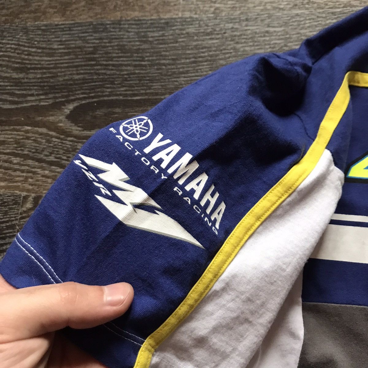 Vintage × Yamaha Yamaha Factory Moto Racing T-Shirt Size US XL / EU 56 / 4 - 6 Thumbnail