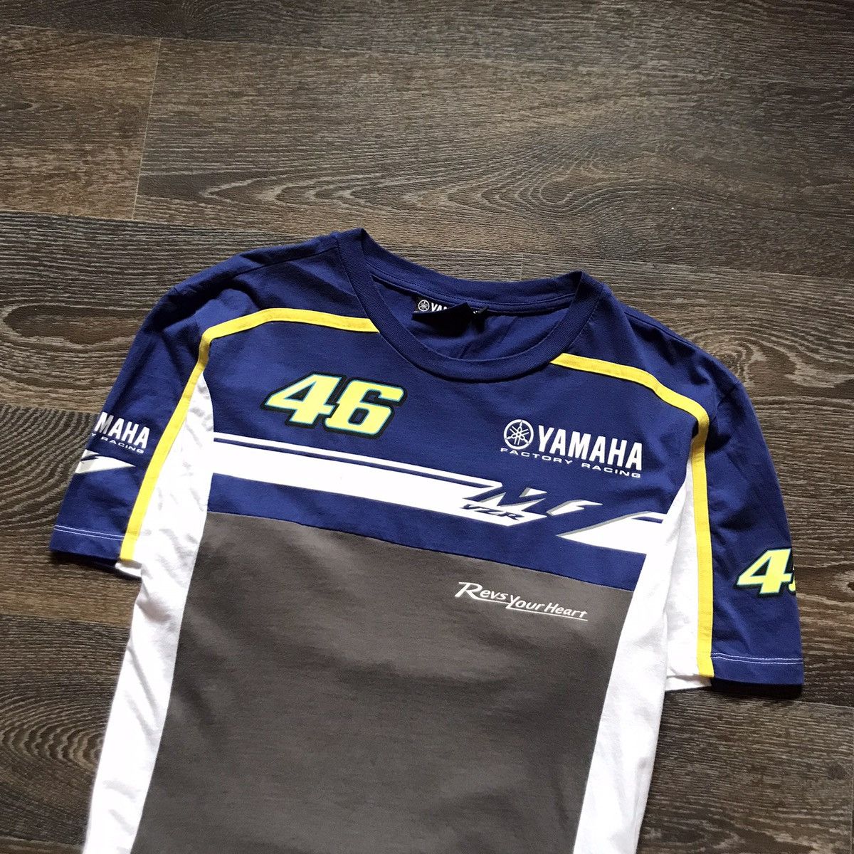 Vintage × Yamaha Yamaha Factory Moto Racing T-Shirt Size US XL / EU 56 / 4 - 4 Thumbnail