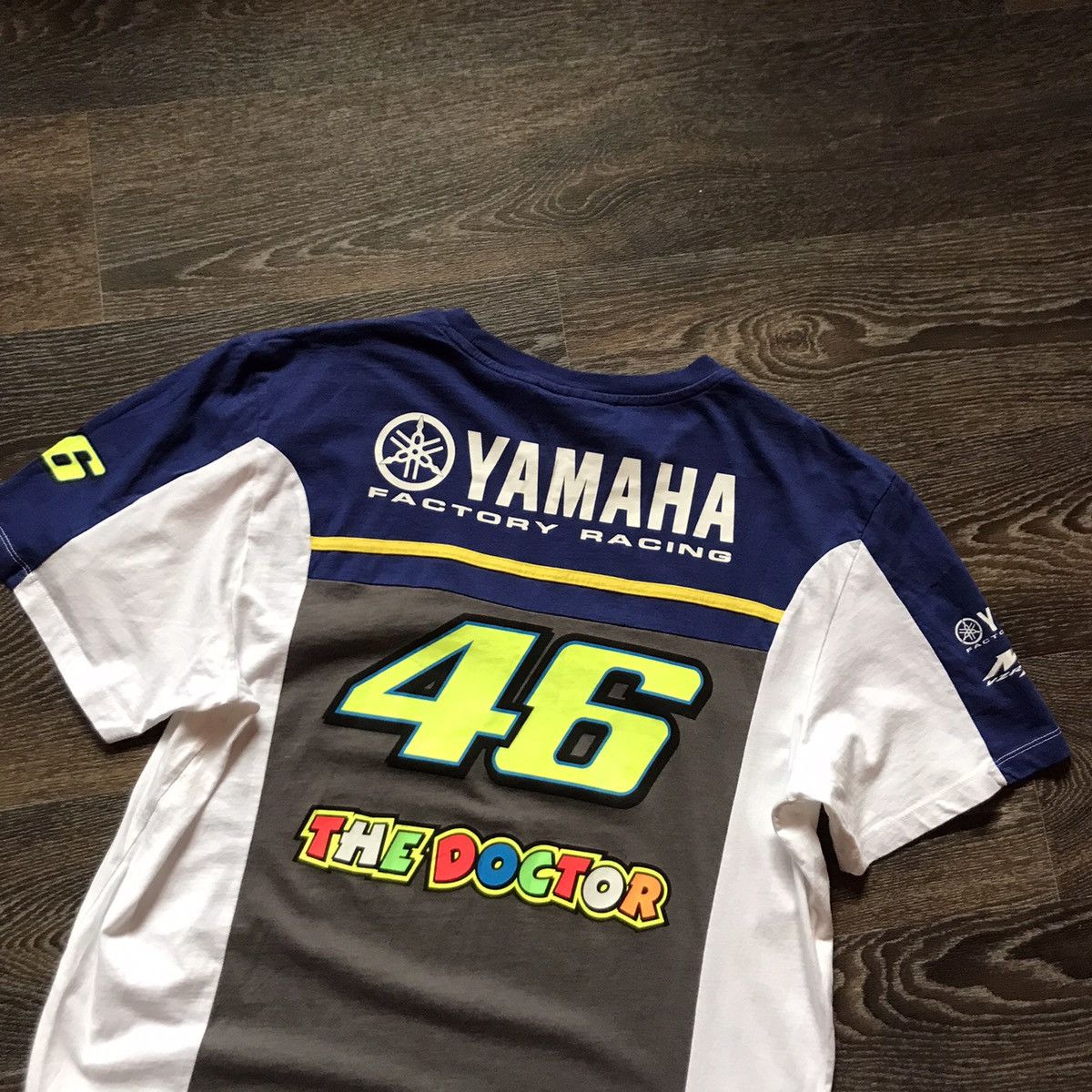Vintage × Yamaha Yamaha Factory Moto Racing T-Shirt Size US XL / EU 56 / 4 - 2 Thumbnail