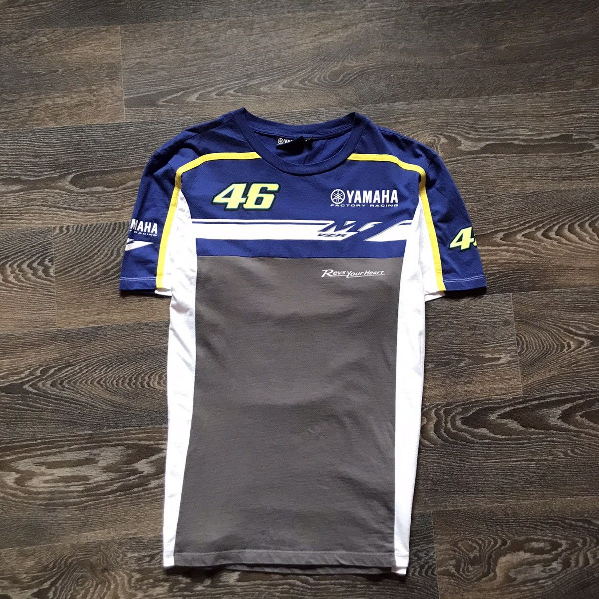 Vintage × Yamaha Yamaha Factory Moto Racing T-Shirt Size US XL / EU 56 / 4 - 3 Thumbnail