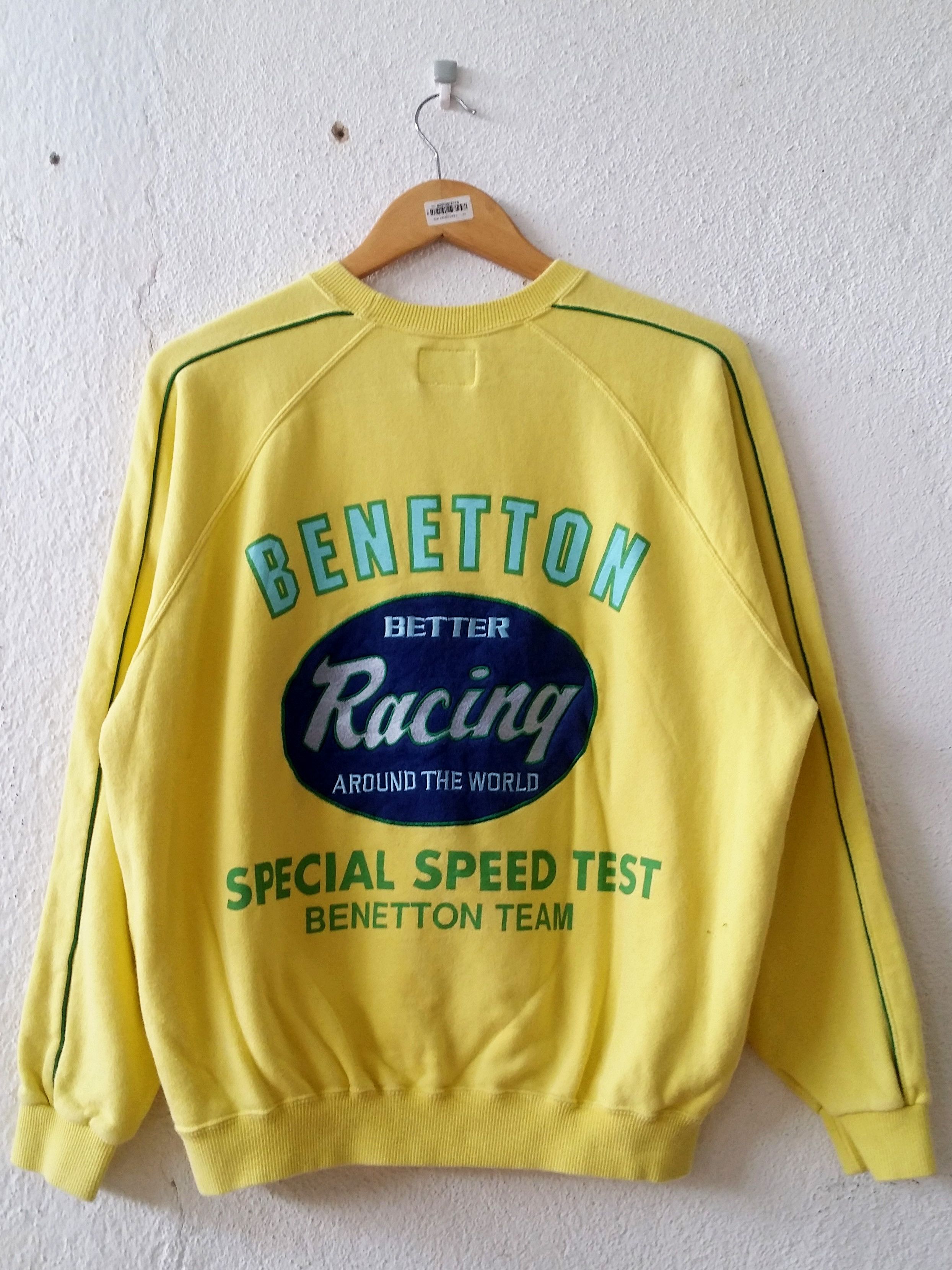 Benetton Benetton F1 Racing Team Big Spell Out Sweatshirt Jumper ...
