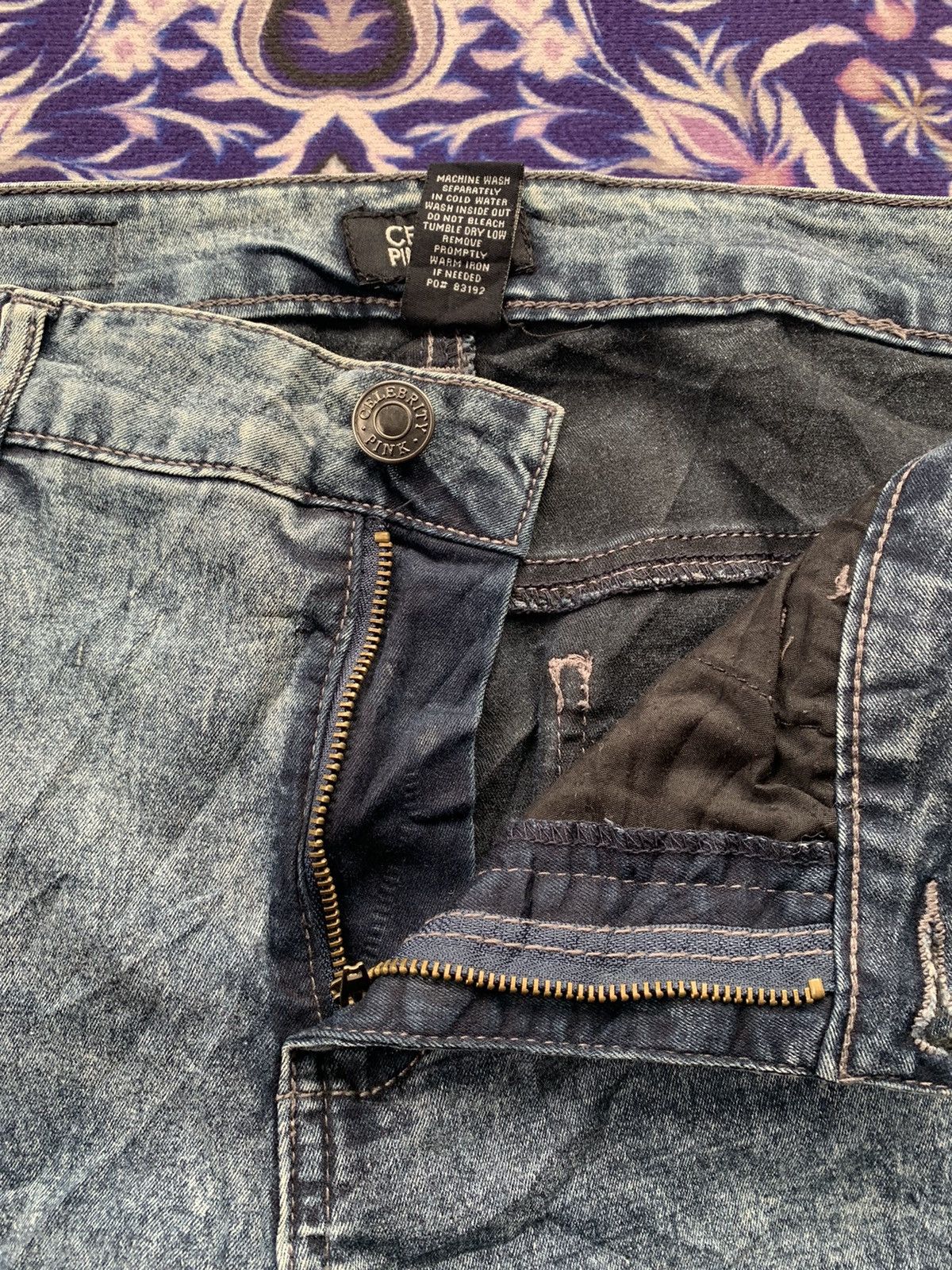 Designer Celebrity Pink Jeans Size US 34 / EU 50 - 3 Thumbnail