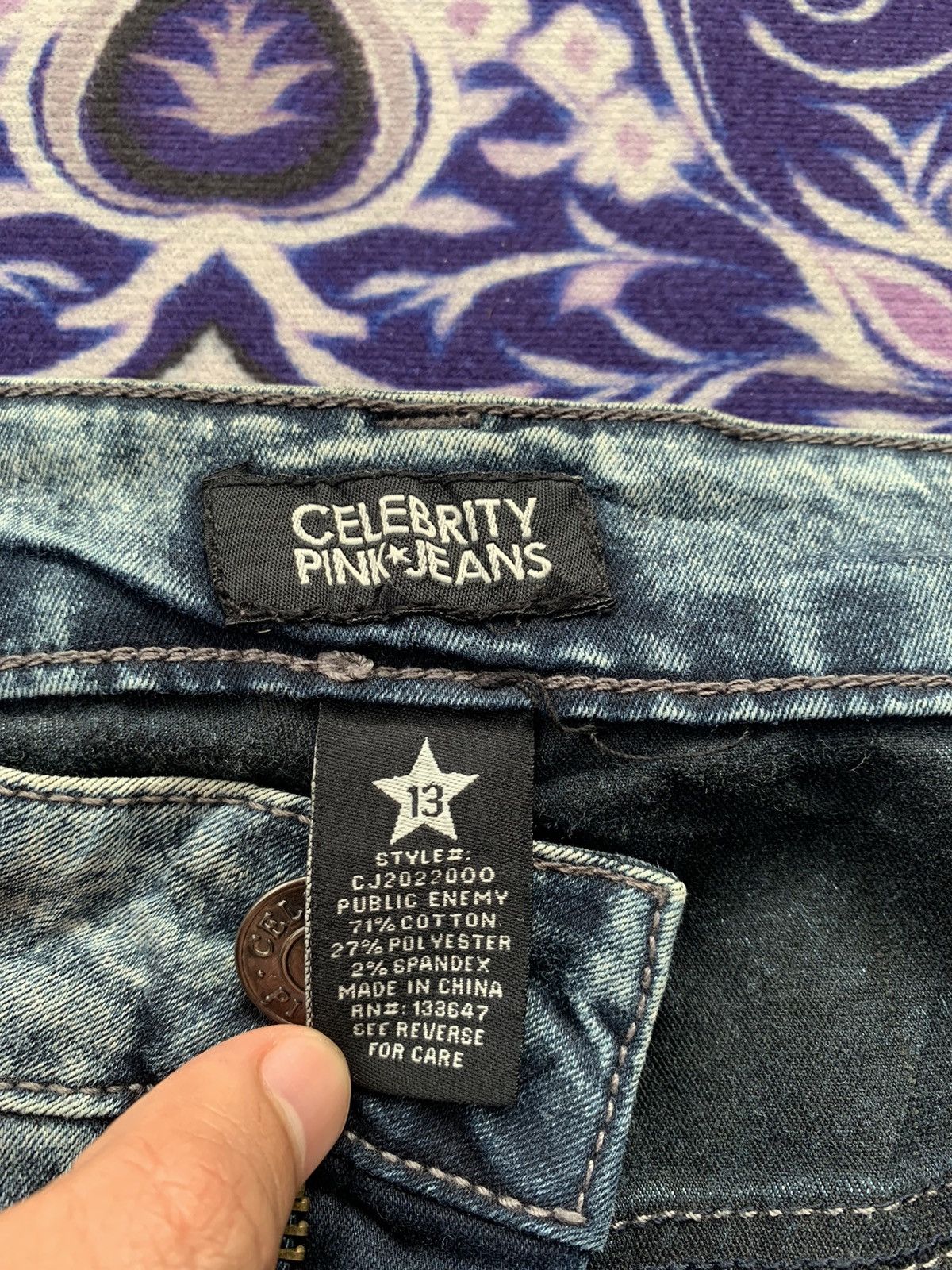Designer Celebrity Pink Jeans Size US 34 / EU 50 - 4 Thumbnail