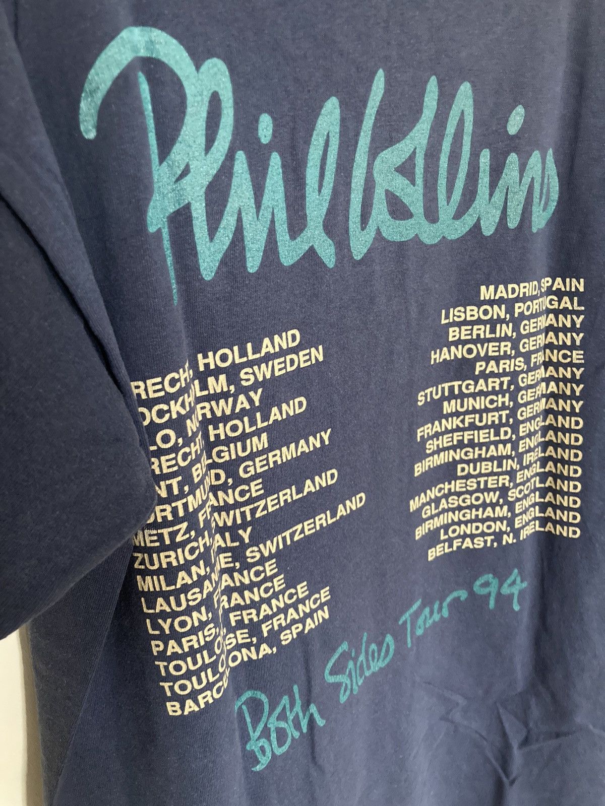 Vintage mid 90s Phil Collins Shirt rare tour
