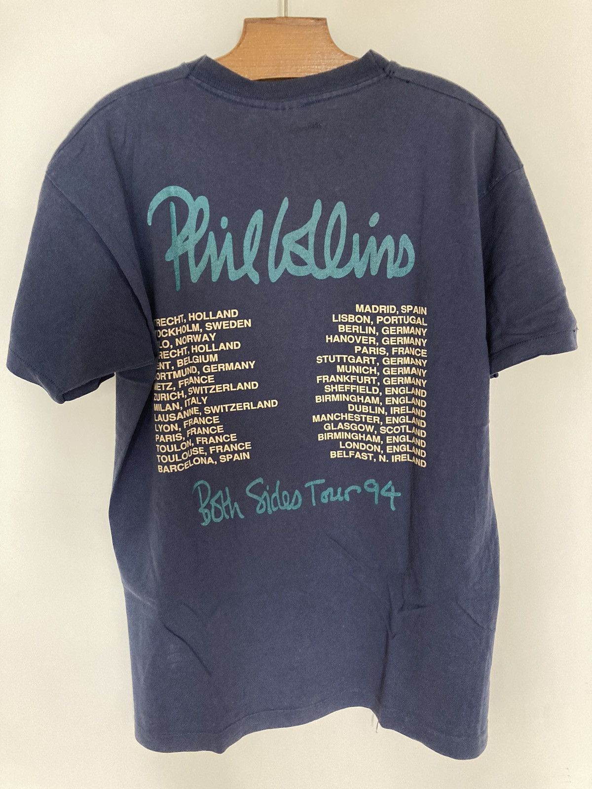 Vintage mid 90s Phil Collins Shirt rare tour