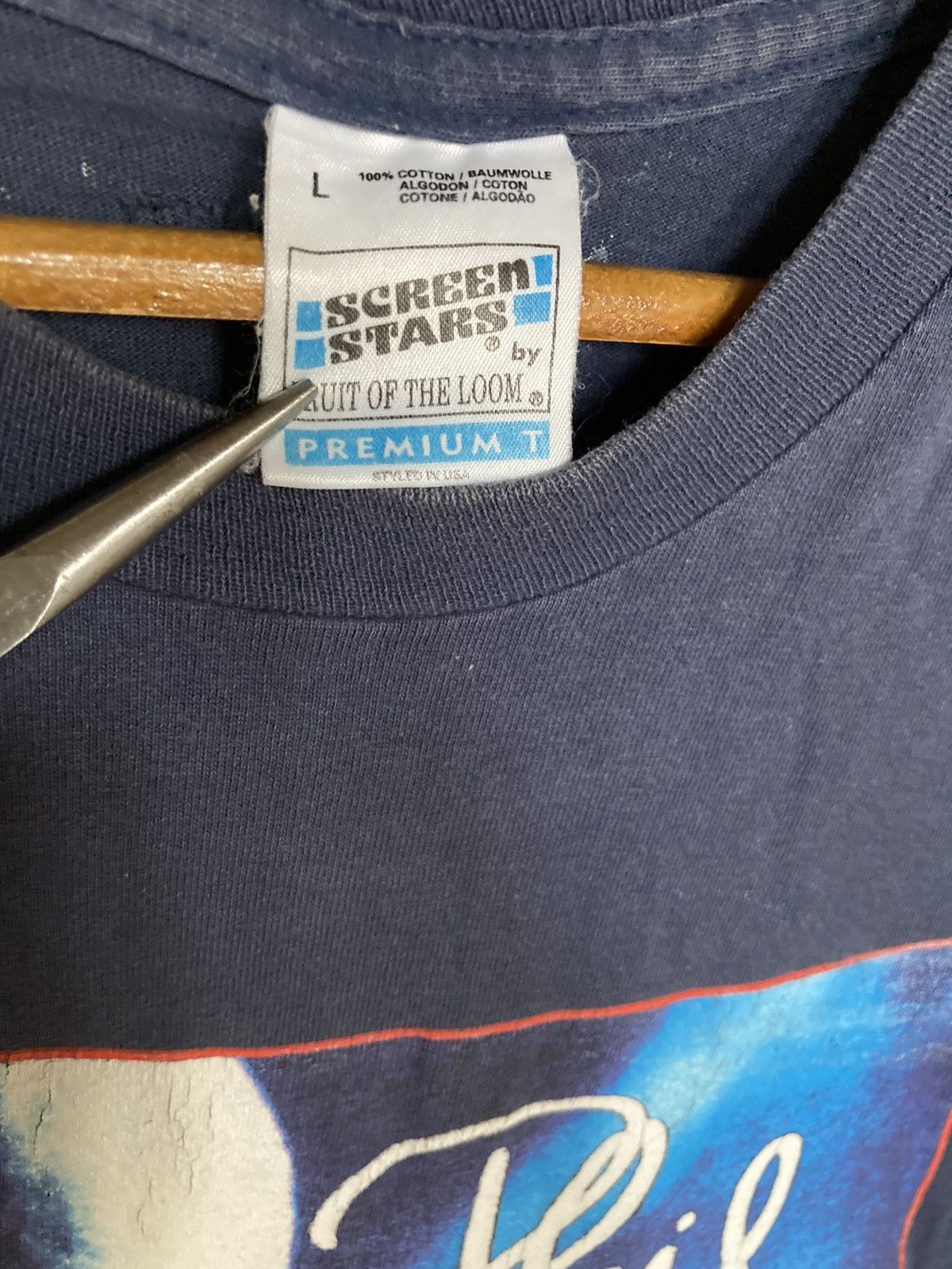 Vintage mid 90s Phil Collins Shirt rare tour