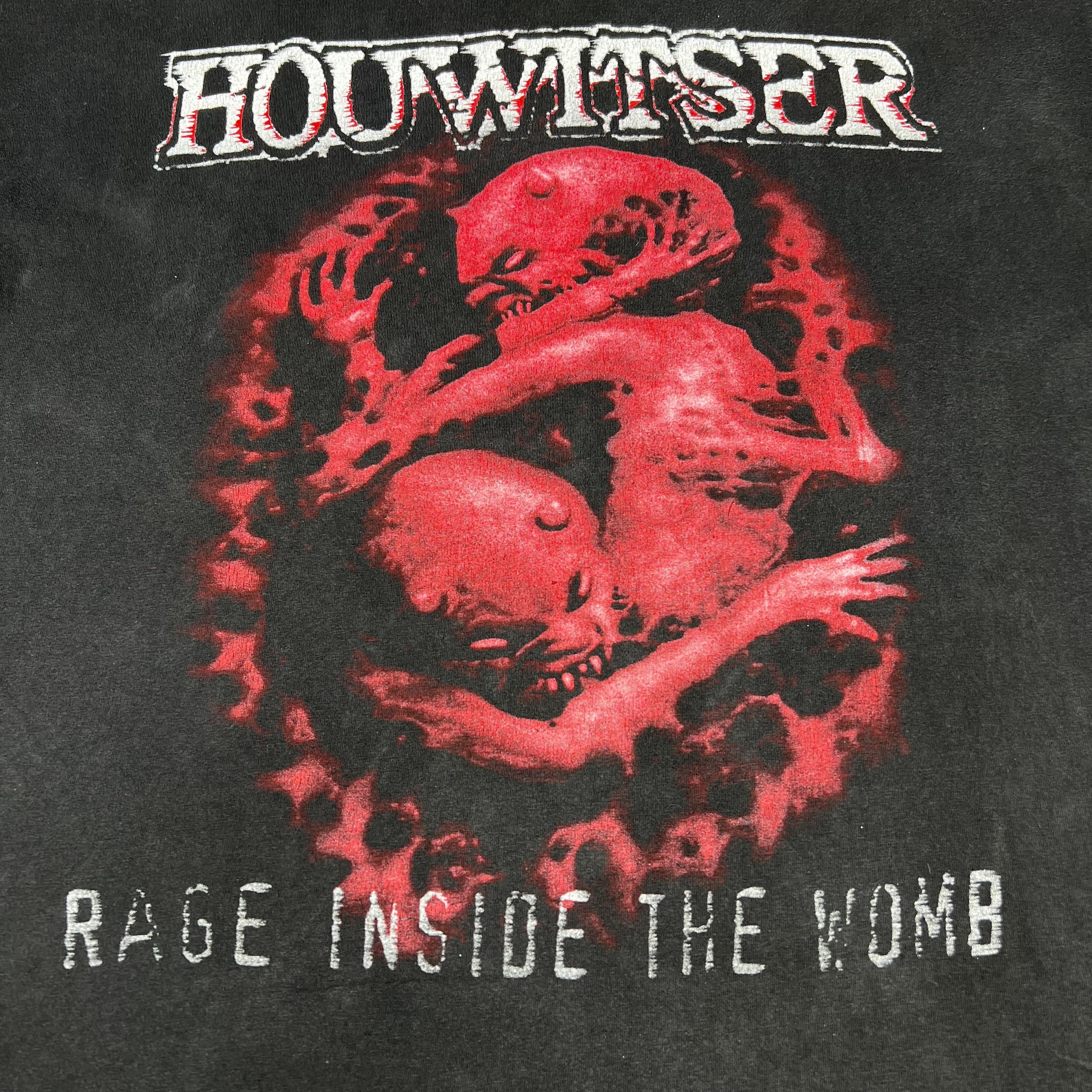 Band Tees Vintage 2002 Houwitser ‘Rage Inside the Womb’ Promo T Shirt Size US XL / EU 56 / 4 - 5 Thumbnail