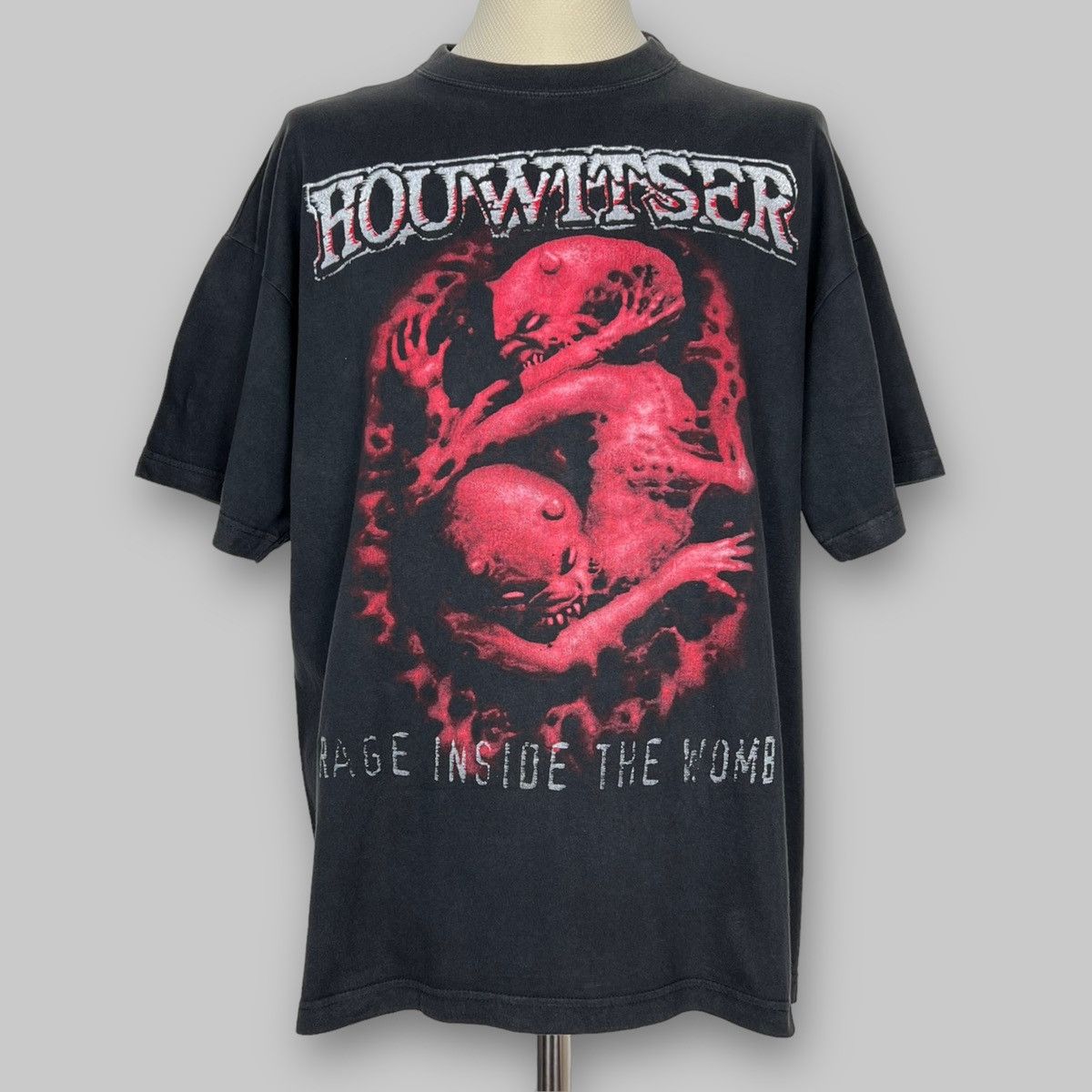 Band Tees Vintage 2002 Houwitser ‘Rage Inside the Womb’ Promo T Shirt Size US XL / EU 56 / 4 - 1 Thumbnail
