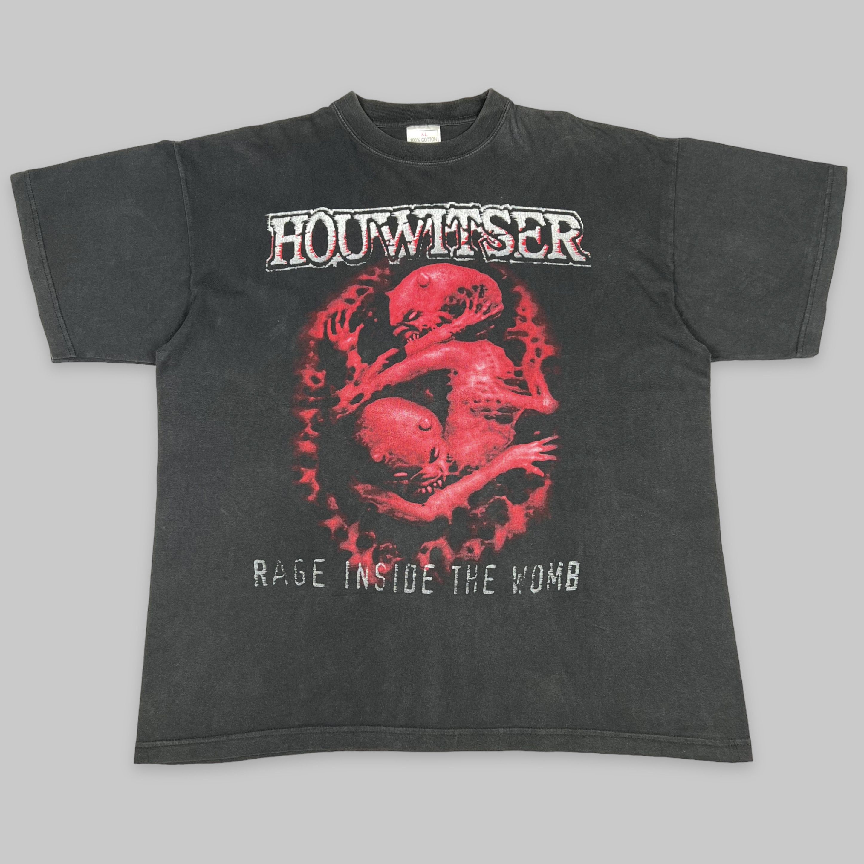 Band Tees Vintage 2002 Houwitser ‘Rage Inside the Womb’ Promo T Shirt Size US XL / EU 56 / 4 - 2 Thumbnail