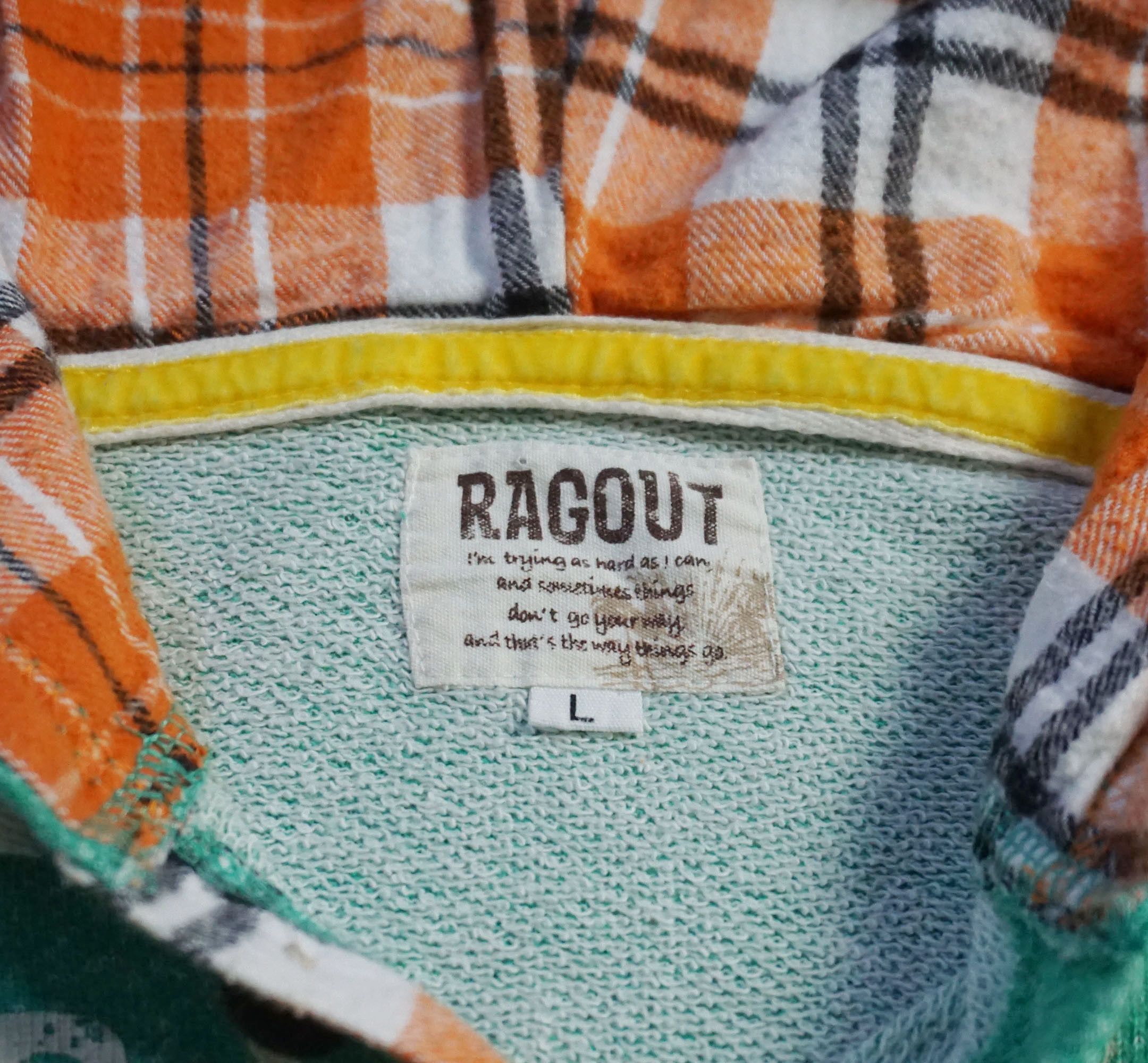 Japanese Brand RAGOUT Patched and Printed Hoodie Size US M / EU 48-50 / 2 - 6 Thumbnail