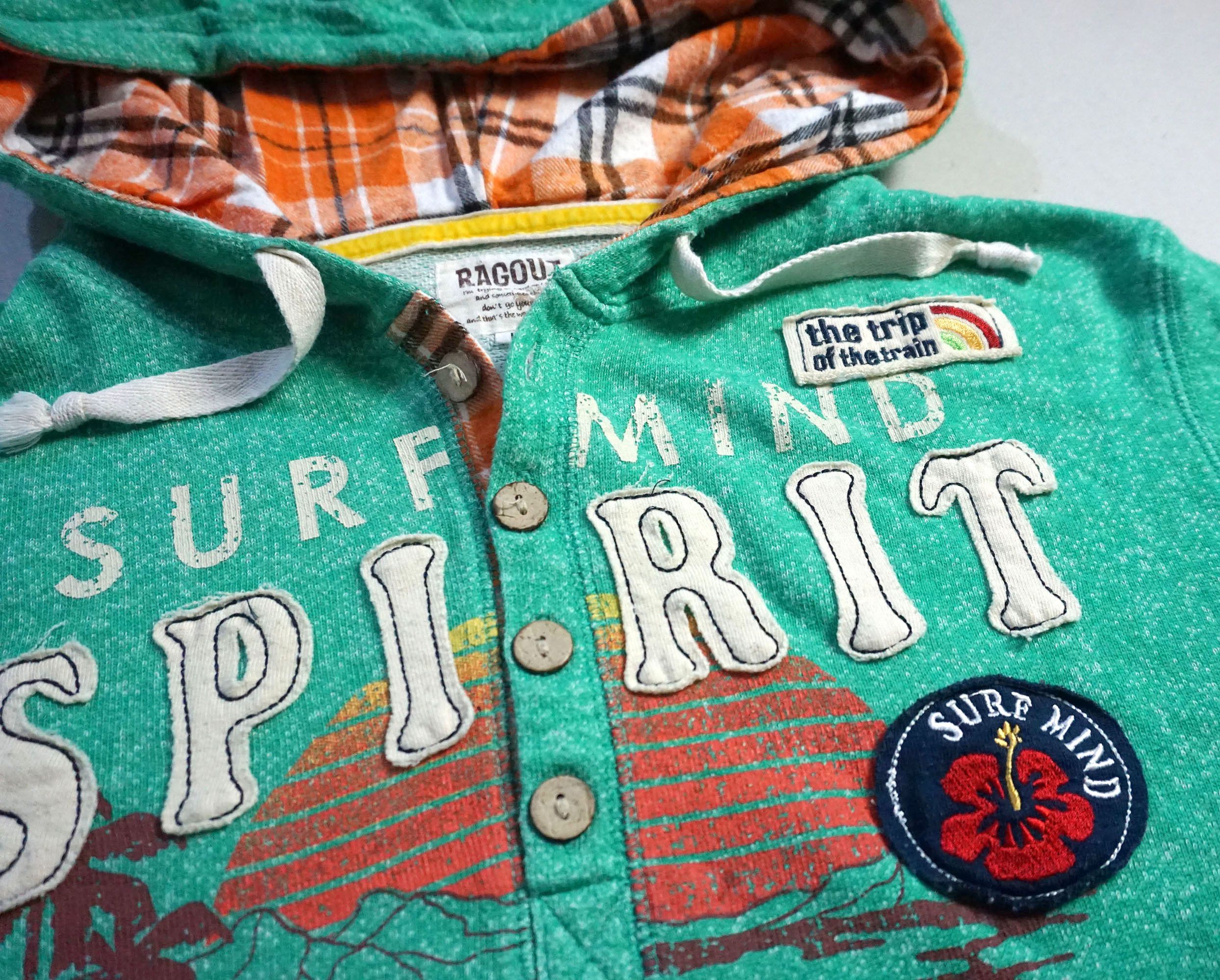 Japanese Brand RAGOUT Patched and Printed Hoodie Size US M / EU 48-50 / 2 - 10 Thumbnail