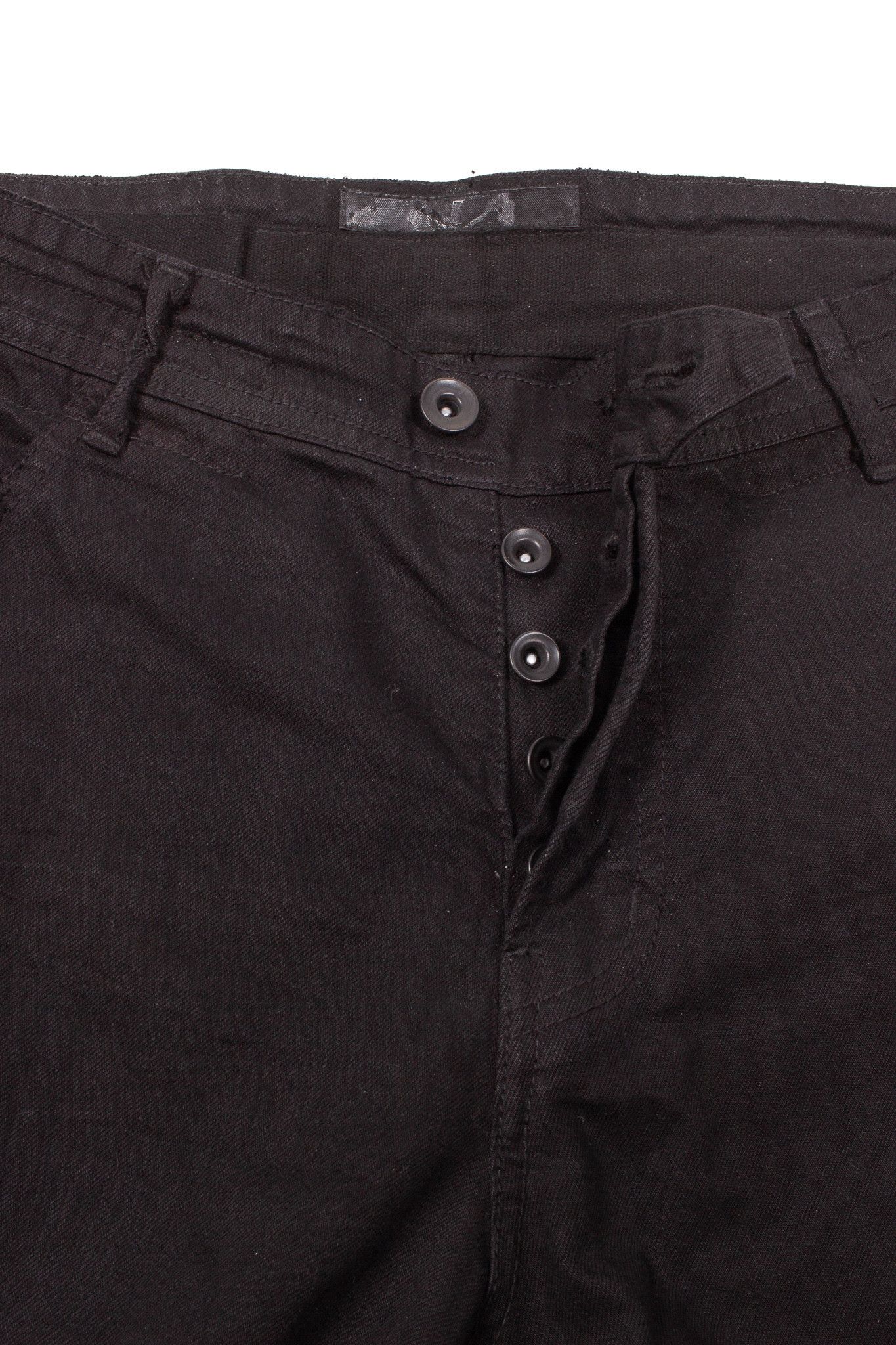 Julius JULIUS BLACK COTTON "CRACK" JEANS Size US 29 - 2 Thumbnail