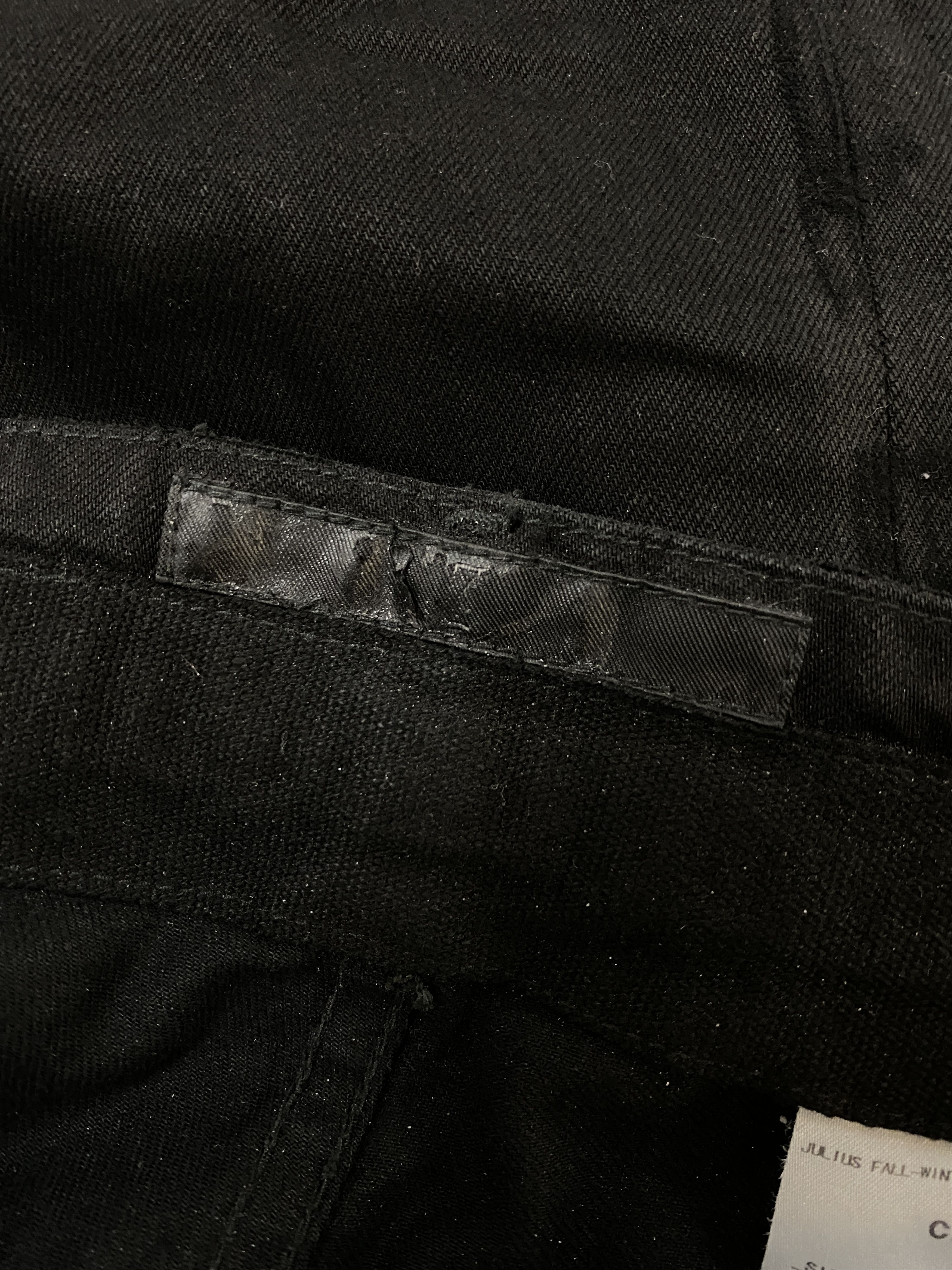 Julius JULIUS BLACK COTTON "CRACK" JEANS Size US 29 - 6 Thumbnail
