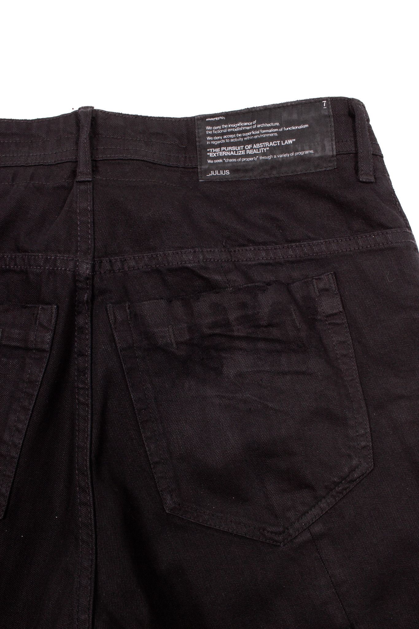 Julius JULIUS BLACK COTTON "CRACK" JEANS Size US 29 - 5 Thumbnail