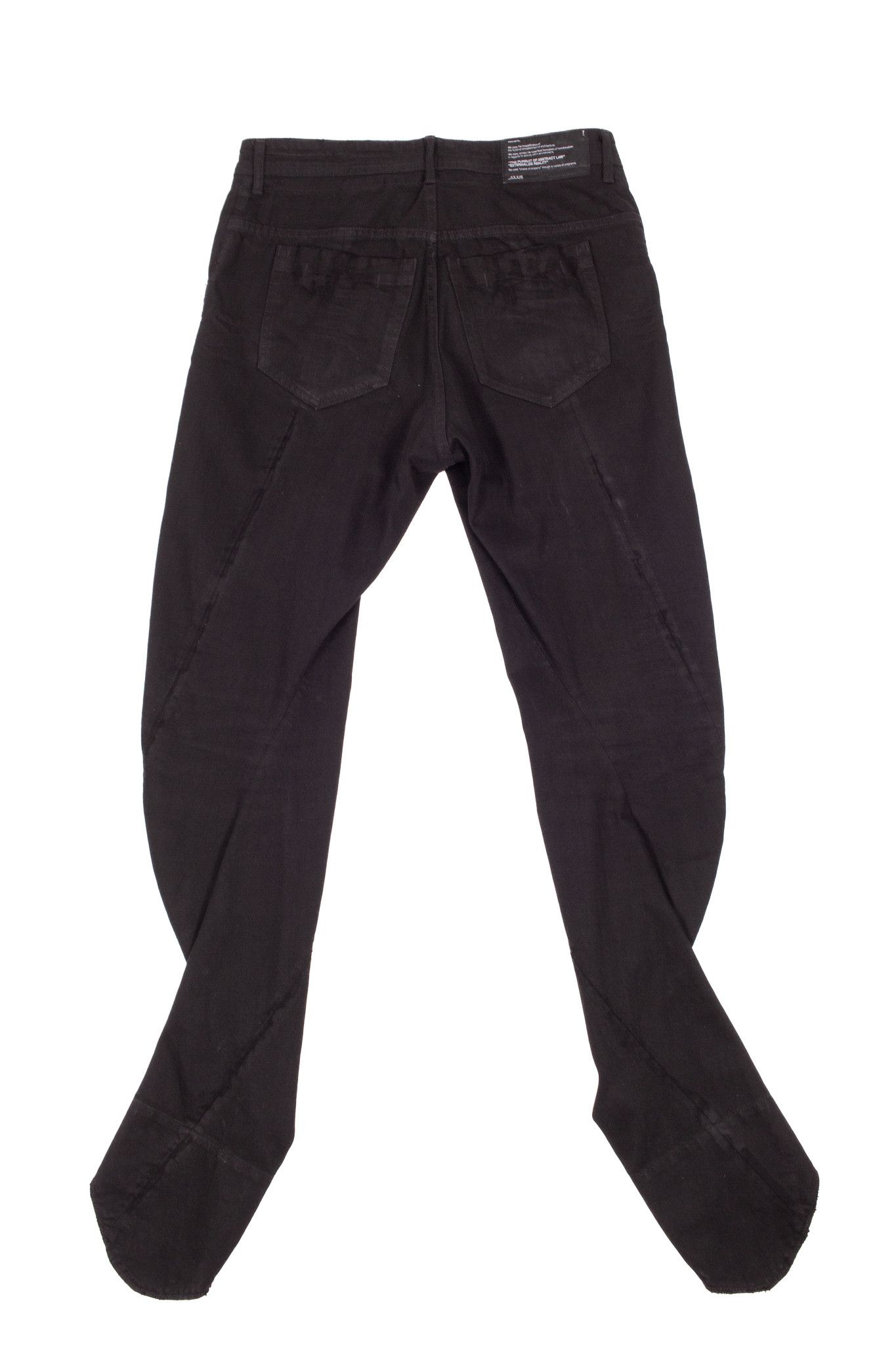Julius JULIUS BLACK COTTON "CRACK" JEANS Size US 29 - 3 Thumbnail