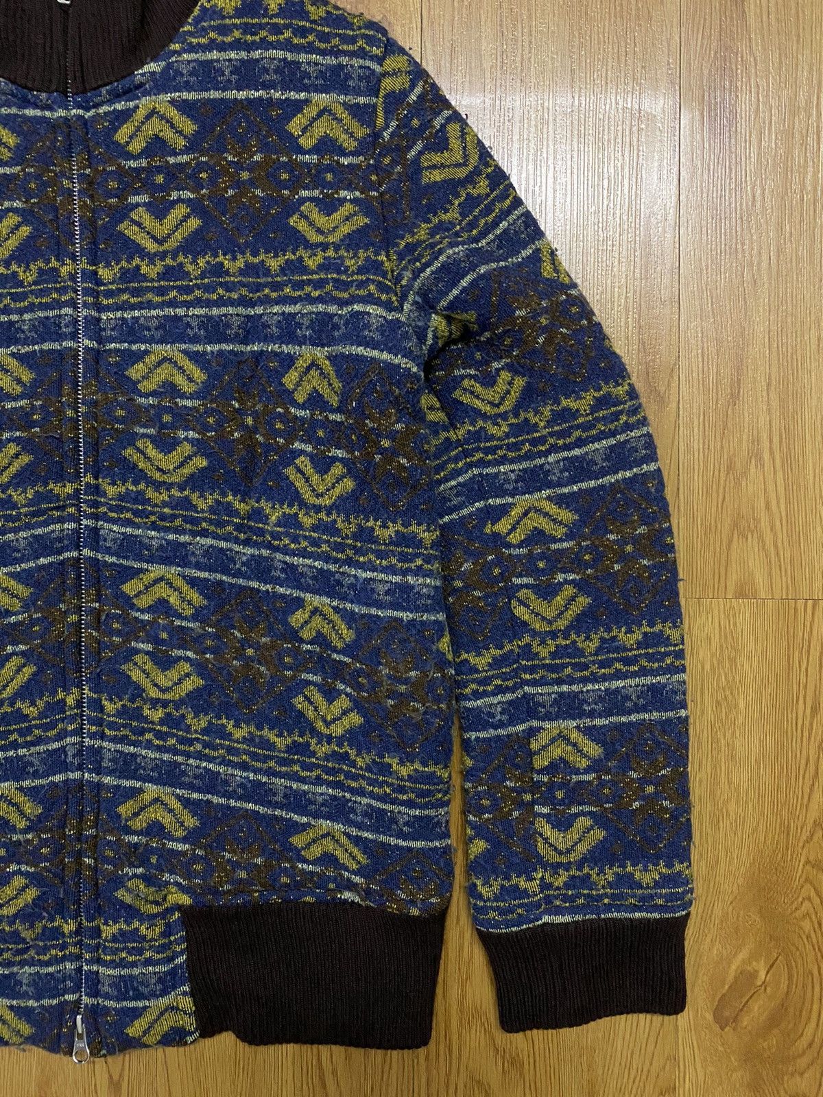 Issey Miyake Sunaokuwahara by Issey Miyaki Navajo Design Wool Jacket Size US M / EU 48-50 / 2 - 3 Thumbnail