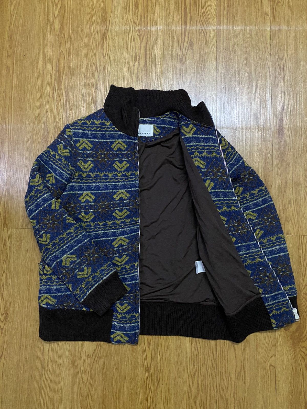Issey Miyake Sunaokuwahara by Issey Miyaki Navajo Design Wool Jacket Size US M / EU 48-50 / 2 - 1 Thumbnail