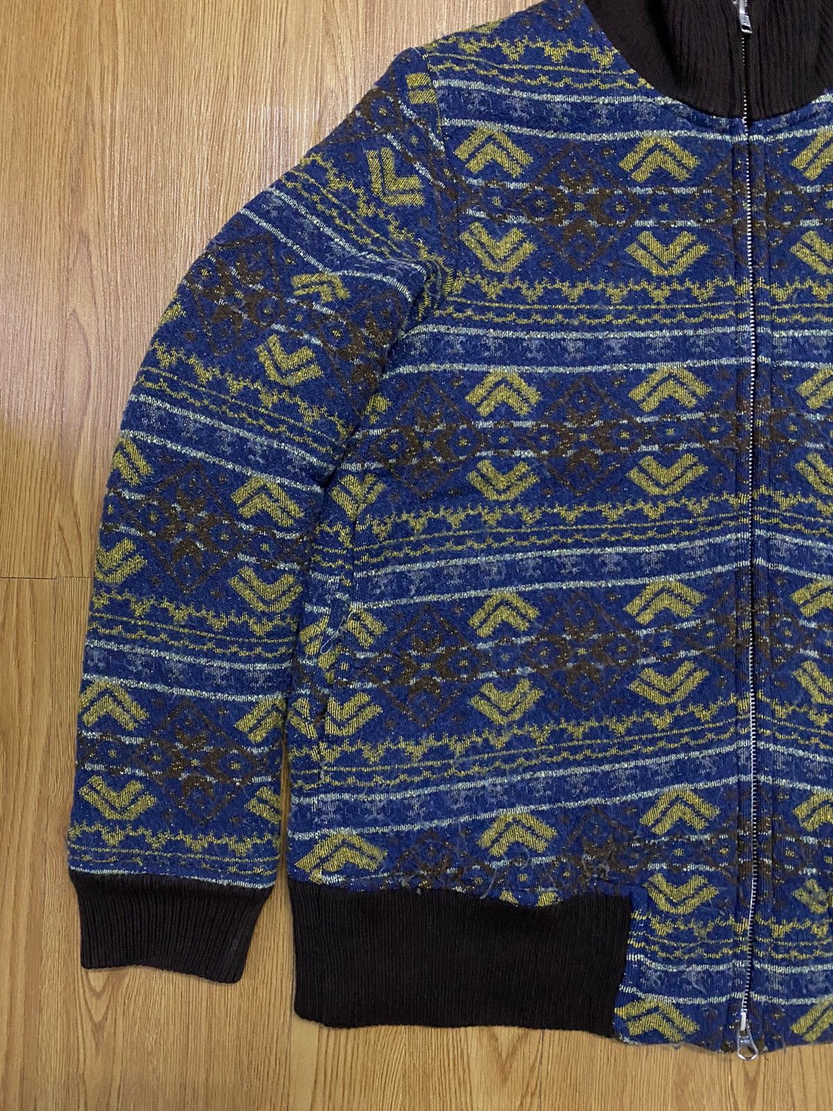 Issey Miyake Sunaokuwahara by Issey Miyaki Navajo Design Wool Jacket Size US M / EU 48-50 / 2 - 4 Thumbnail