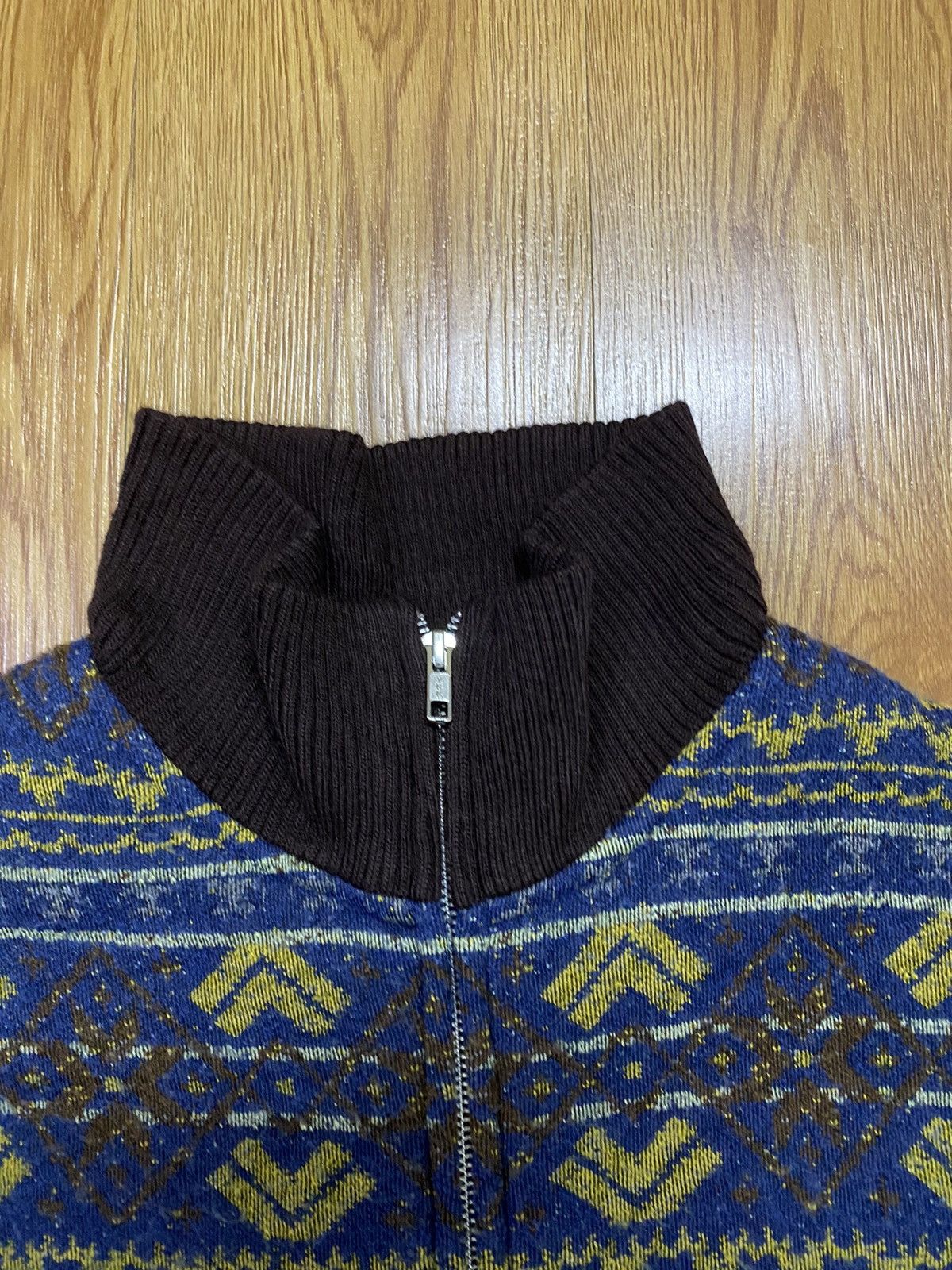 Issey Miyake Sunaokuwahara by Issey Miyaki Navajo Design Wool Jacket Size US M / EU 48-50 / 2 - 5 Thumbnail
