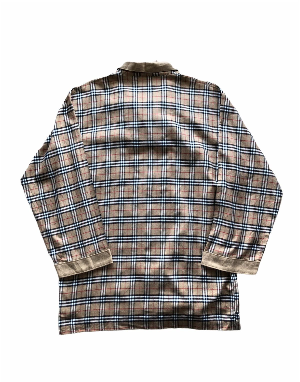 Burberry 1990s Burberrys nova-check Open Collar Shirt Size US L / EU 52-54 / 3 - 7 Thumbnail