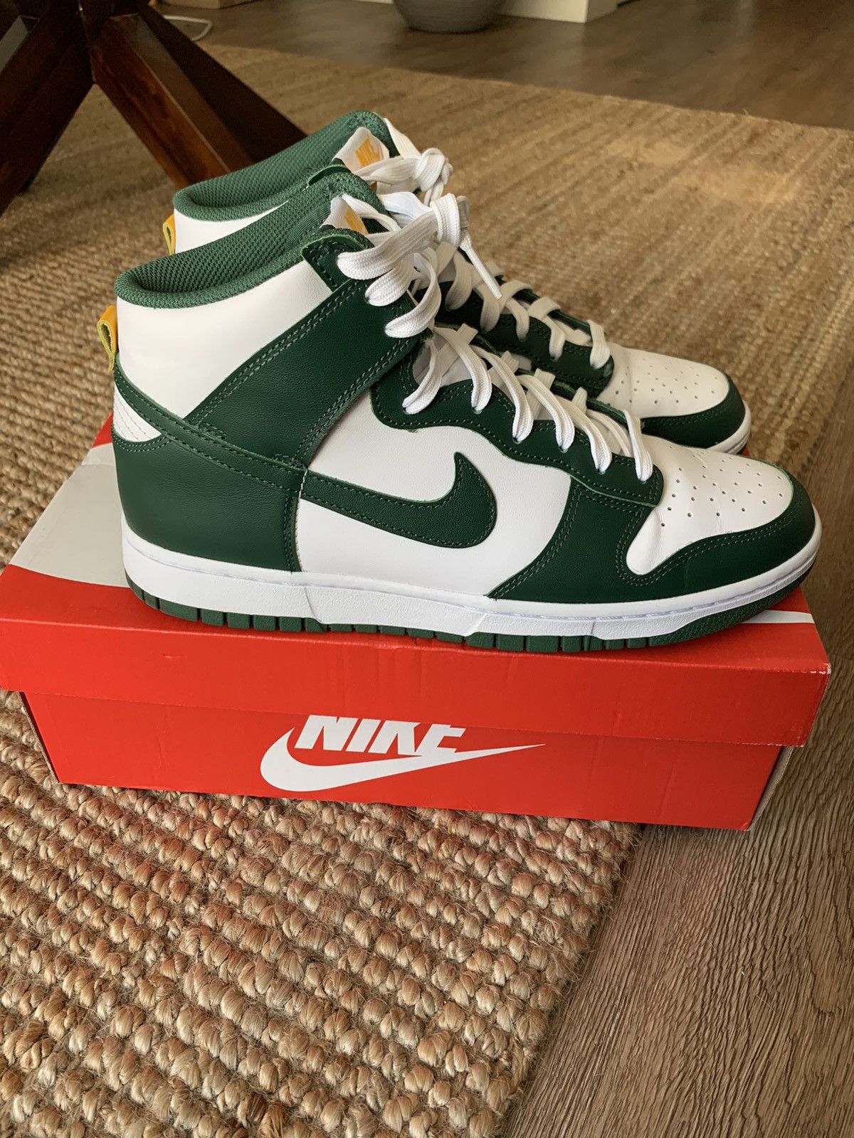 Nike Nike Dunk Hi Retro green size 9.5 Size US 9.5 / EU 42-43 - 2 Thumbnail