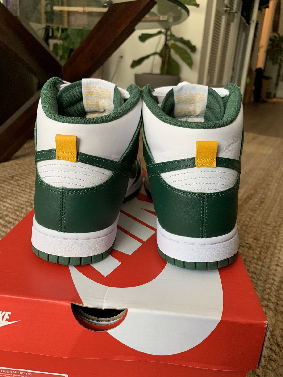 Nike Nike Dunk Hi Retro green size 9.5 Size US 9.5 / EU 42-43 - 5 Thumbnail