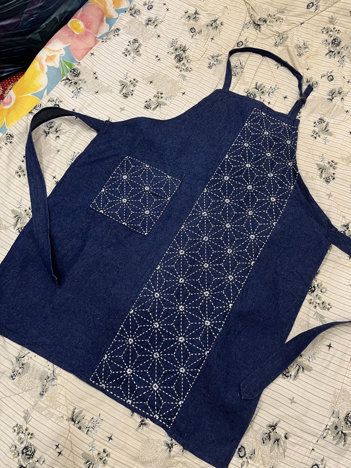 Vintage (Yyy). JAPANESE SASHIKO ART APRON Size ONE SIZE - 2 Thumbnail