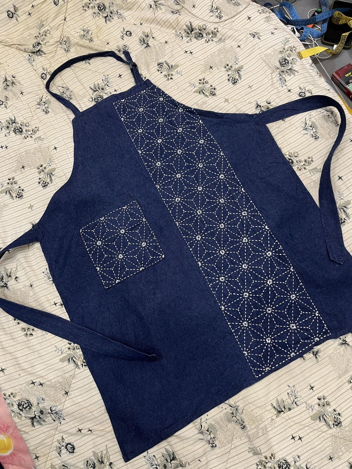 Vintage (Yyy). JAPANESE SASHIKO ART APRON Size ONE SIZE - 3 Thumbnail