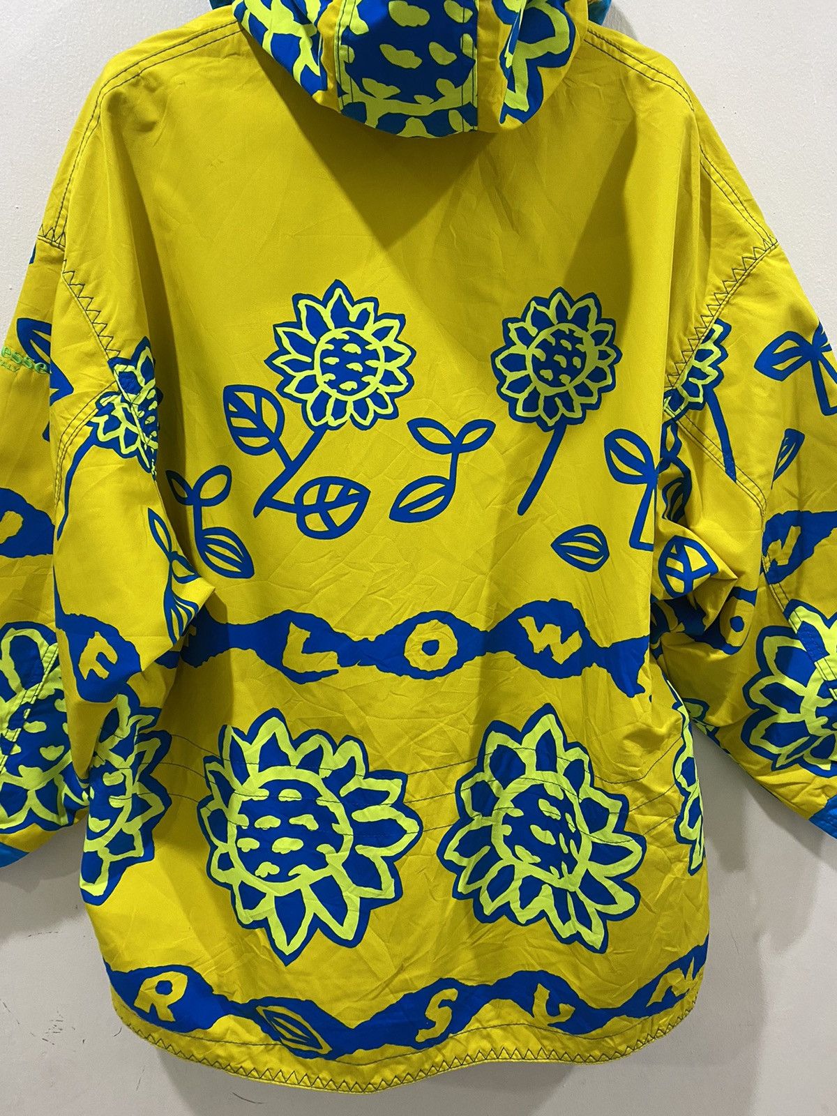 Vintage 🔥Vintage🔥 Ellesse Sun Flower Full Printed Outdoor Jacket Size US M / EU 48-50 / 2 - 9 Thumbnail
