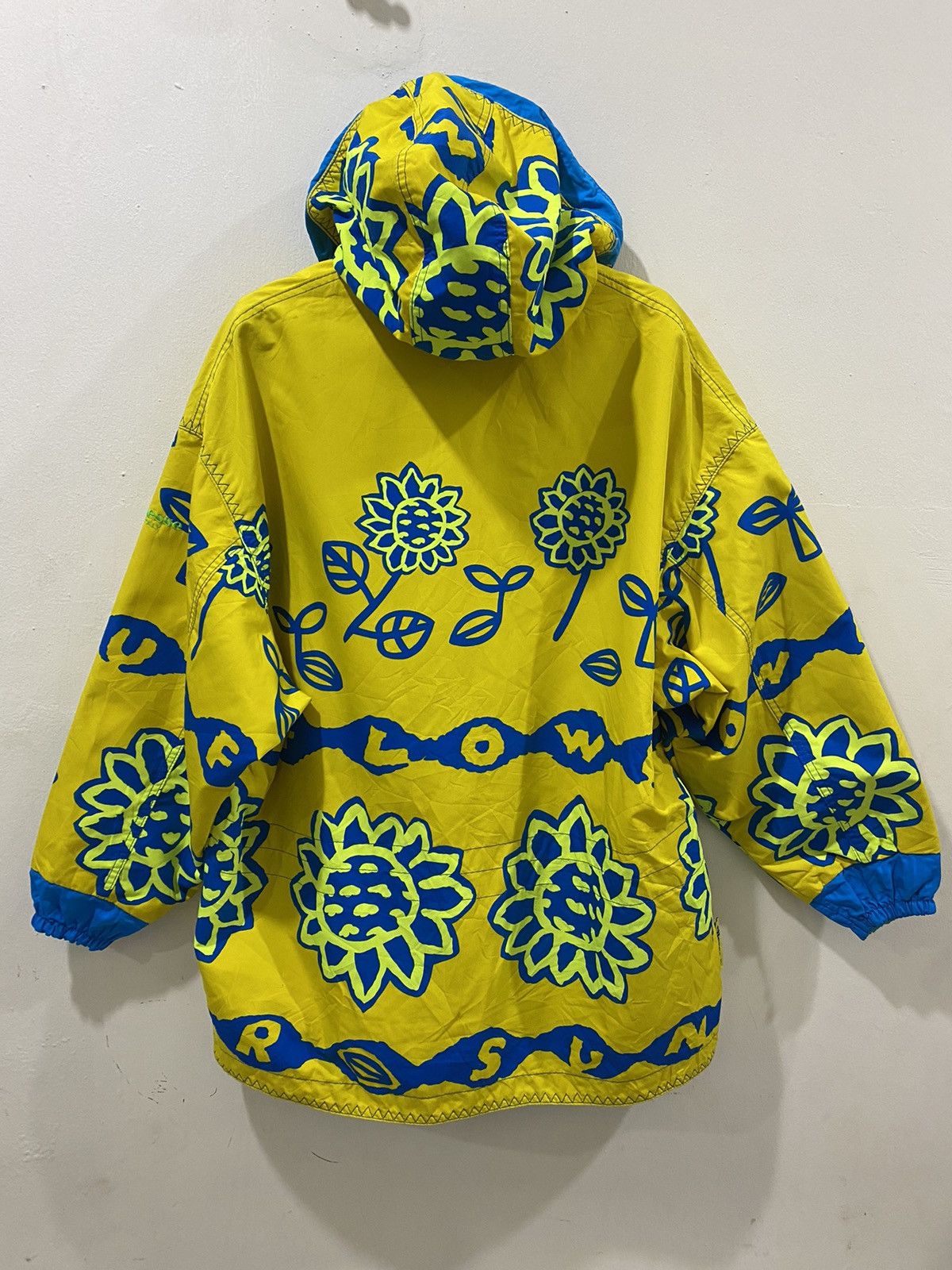 Vintage 🔥Vintage🔥 Ellesse Sun Flower Full Printed Outdoor Jacket Size US M / EU 48-50 / 2 - 8 Thumbnail