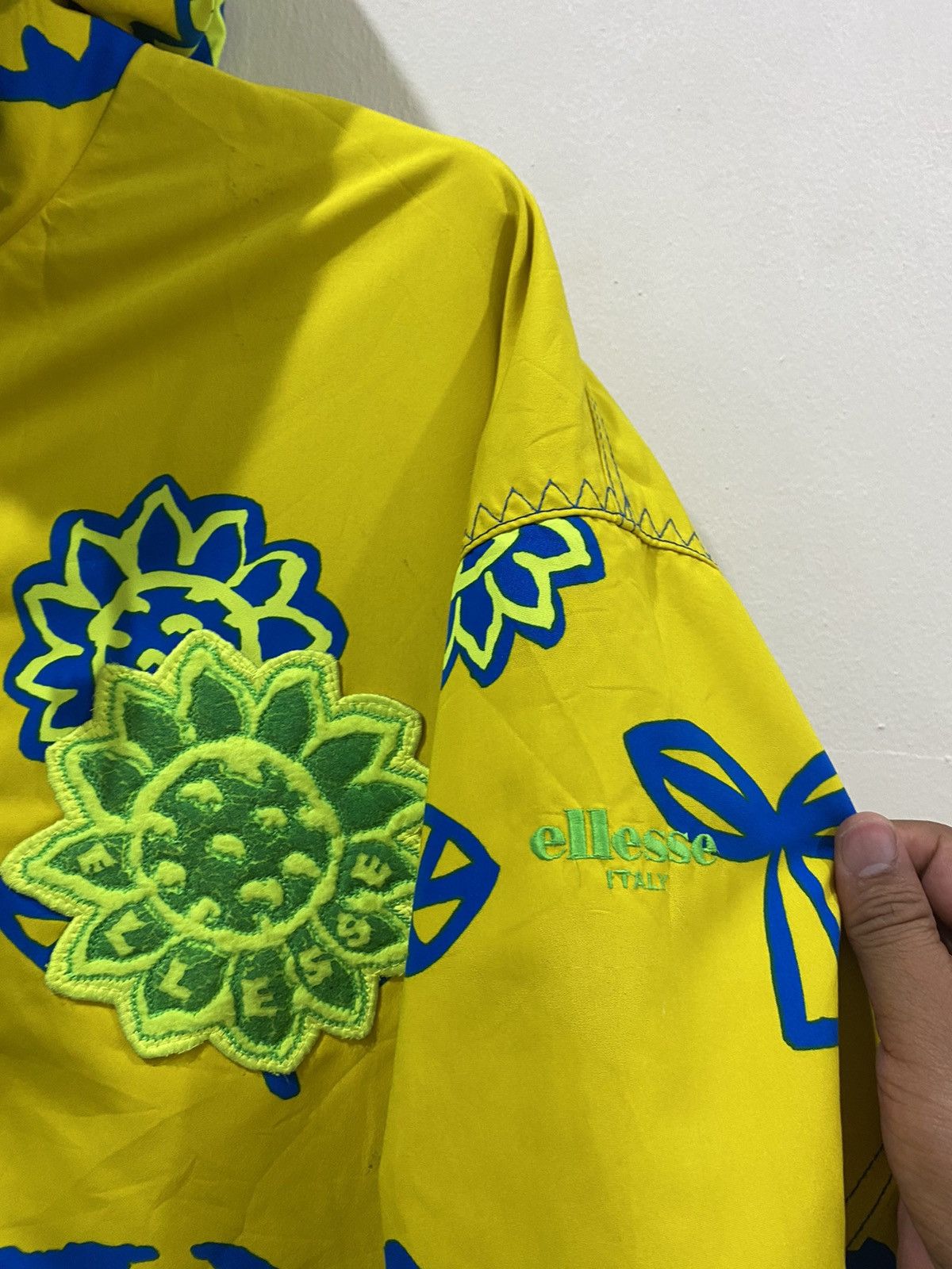 Vintage 🔥Vintage🔥 Ellesse Sun Flower Full Printed Outdoor Jacket Size US M / EU 48-50 / 2 - 7 Thumbnail