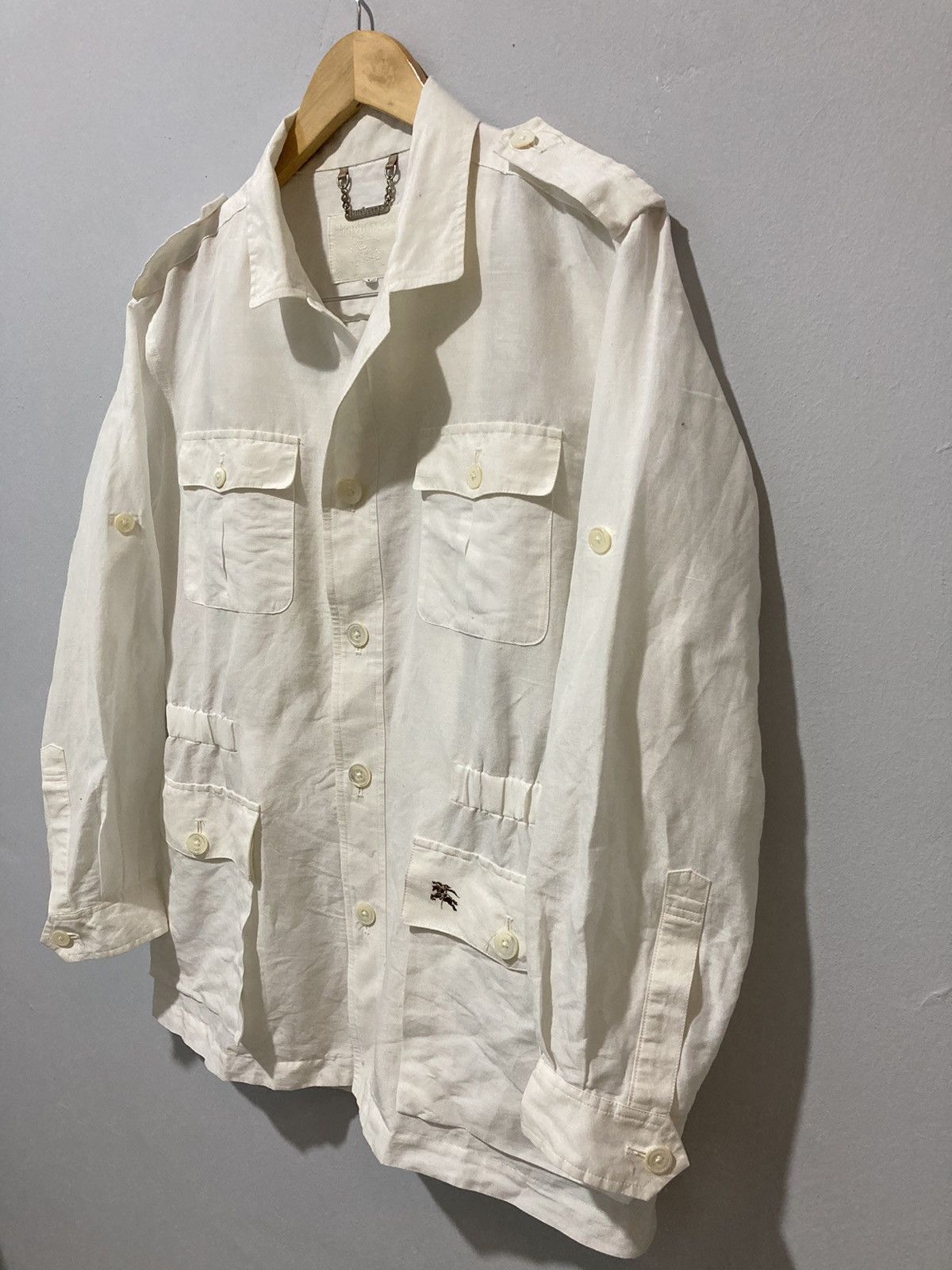Burberry Vintage BURBERRYS Button Up Shirt Long Sleeve Size US M / EU 48-50 / 2 - 2 Thumbnail