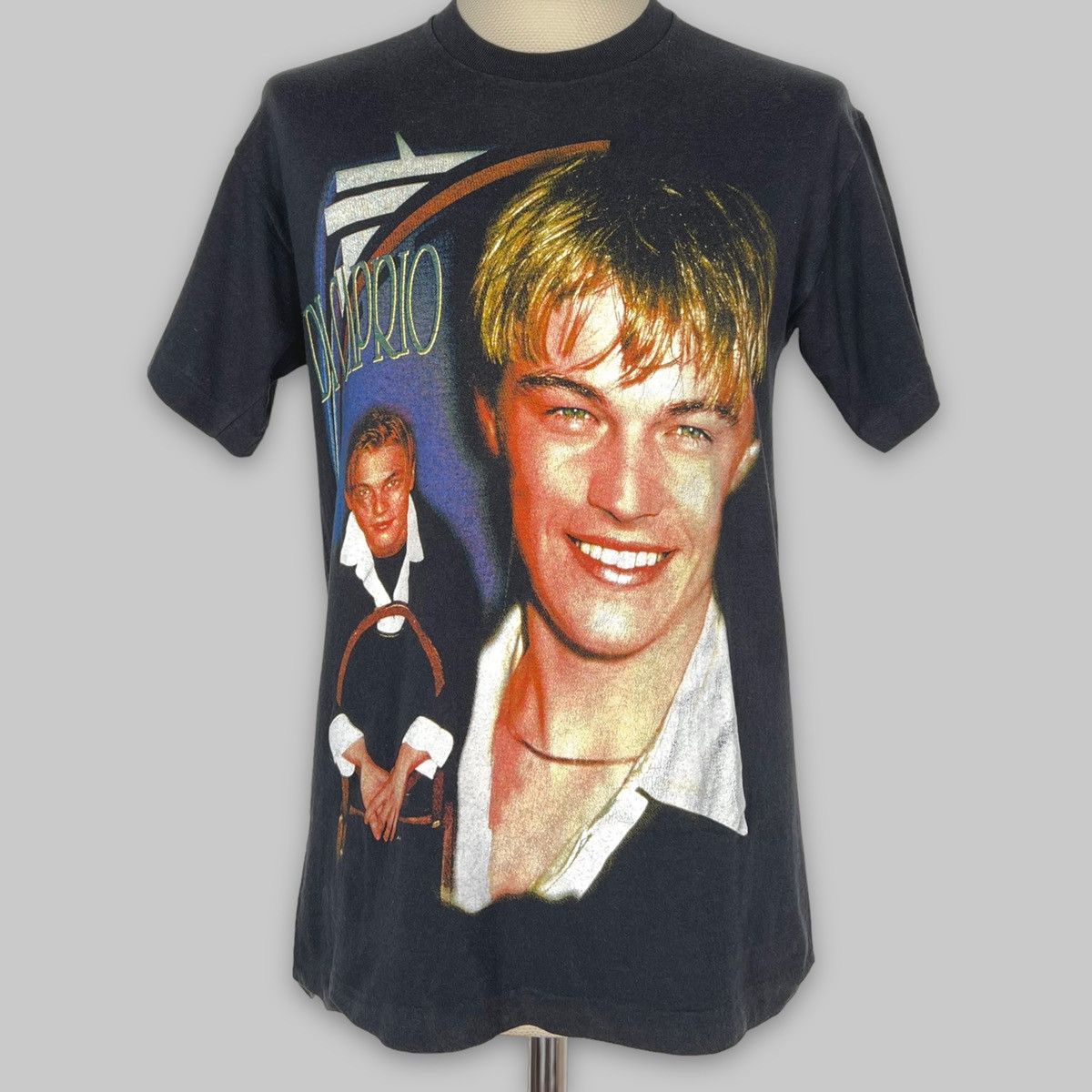 Vintage 90s Leonardo Dicaprio Euro Bootleg T Shirt, image size:1200x1200