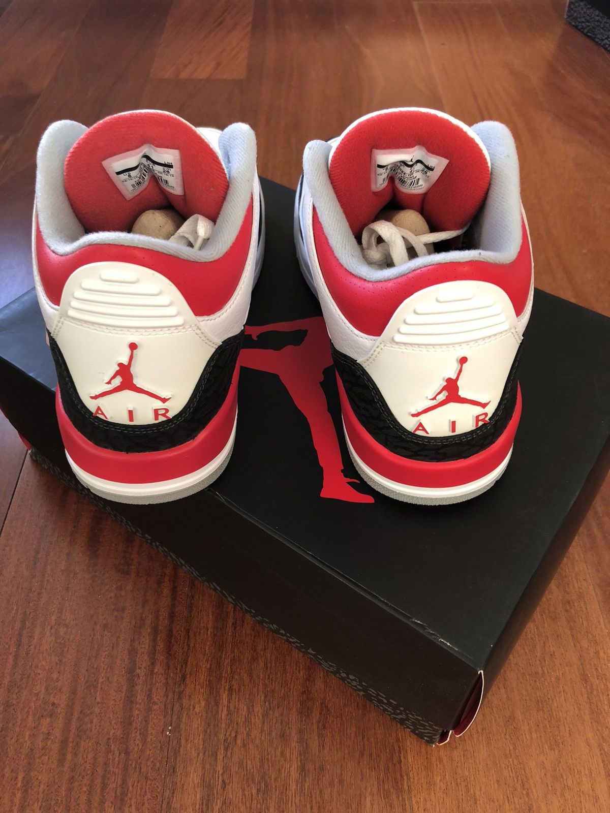 Jordan Brand × Nike Air Jordan 3 Retro 2013 Fire Red 2013 Size US 8 / EU 41 - 2 Thumbnail