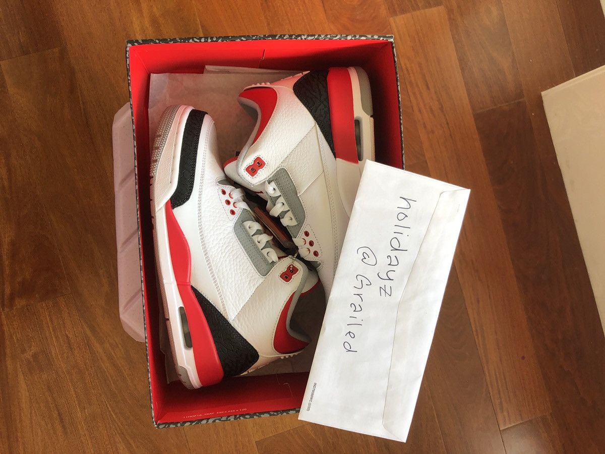 Jordan Brand × Nike Air Jordan 3 Retro 2013 Fire Red 2013 Size US 8 / EU 41 - 11 Thumbnail