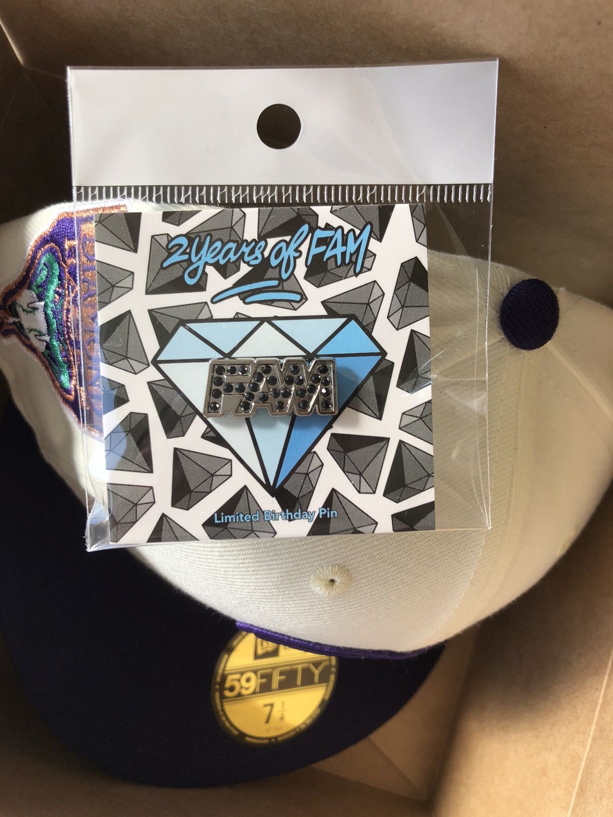 MLB × New Era New Era Off white/Teal Arizona Diamondbacks 7 1/4 fitted Fam Size ONE SIZE - 5 Thumbnail