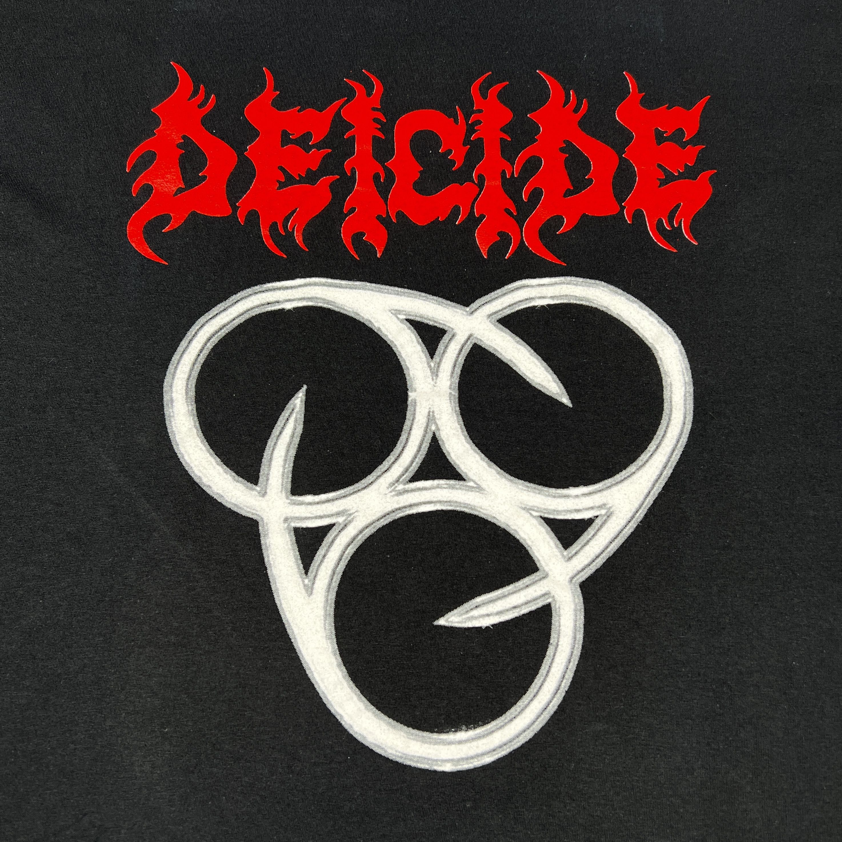 Band Tees Vintage Early 00s Deicide 666 Logo Screen Stars T Shirt Size US XL / EU 56 / 4 - 4 Thumbnail