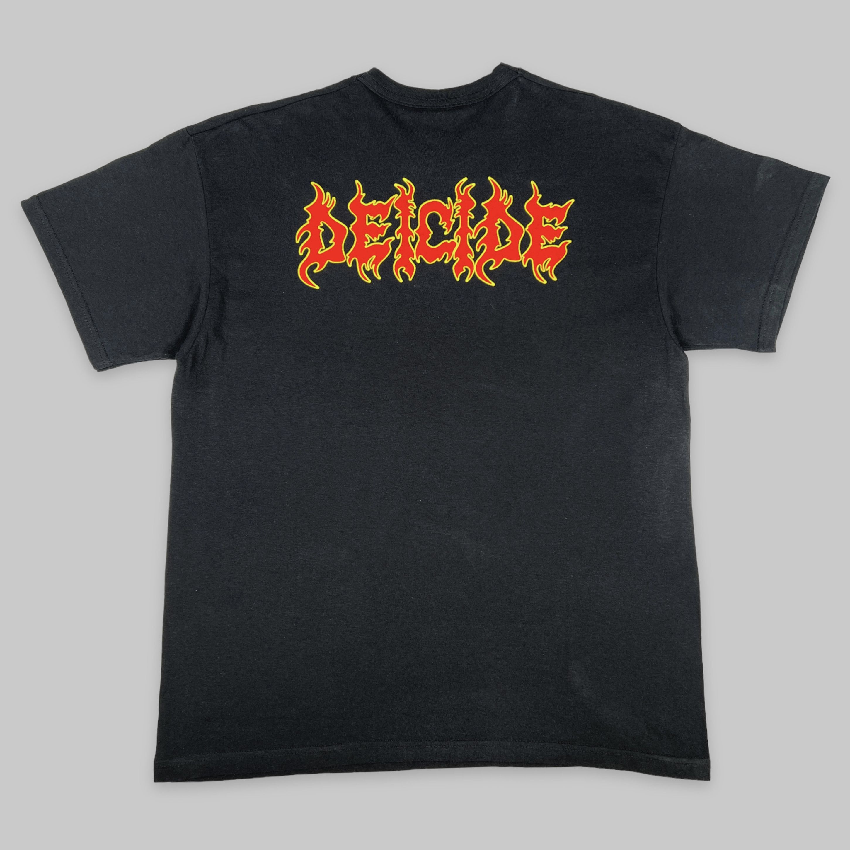 Band Tees Vintage Deicide Logo Metal Screen Stars Euro T Shirt Size US L / EU 52-54 / 3 - 2 Thumbnail