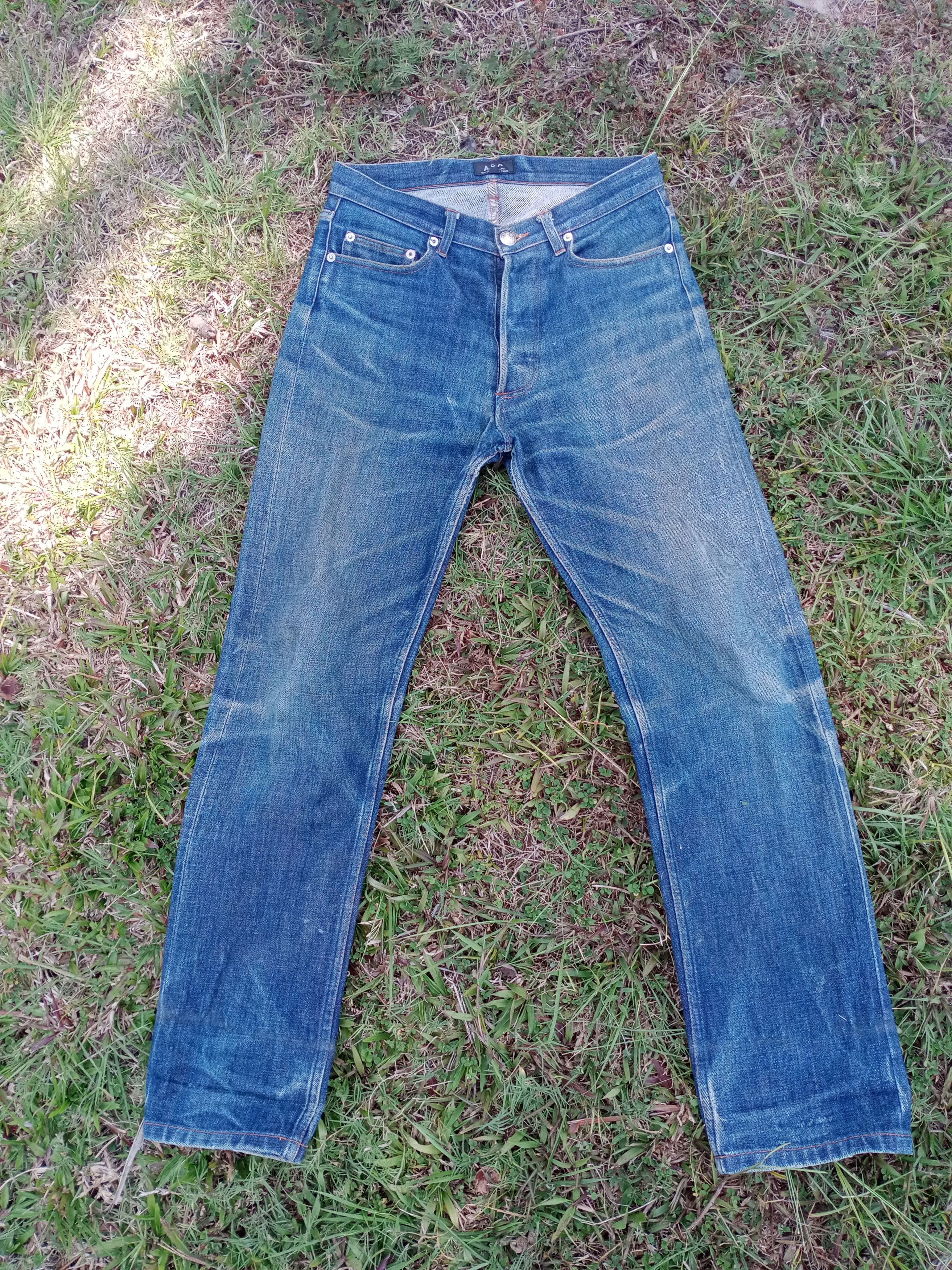 A.P.C rue de Fleurus Paris blue faded denim