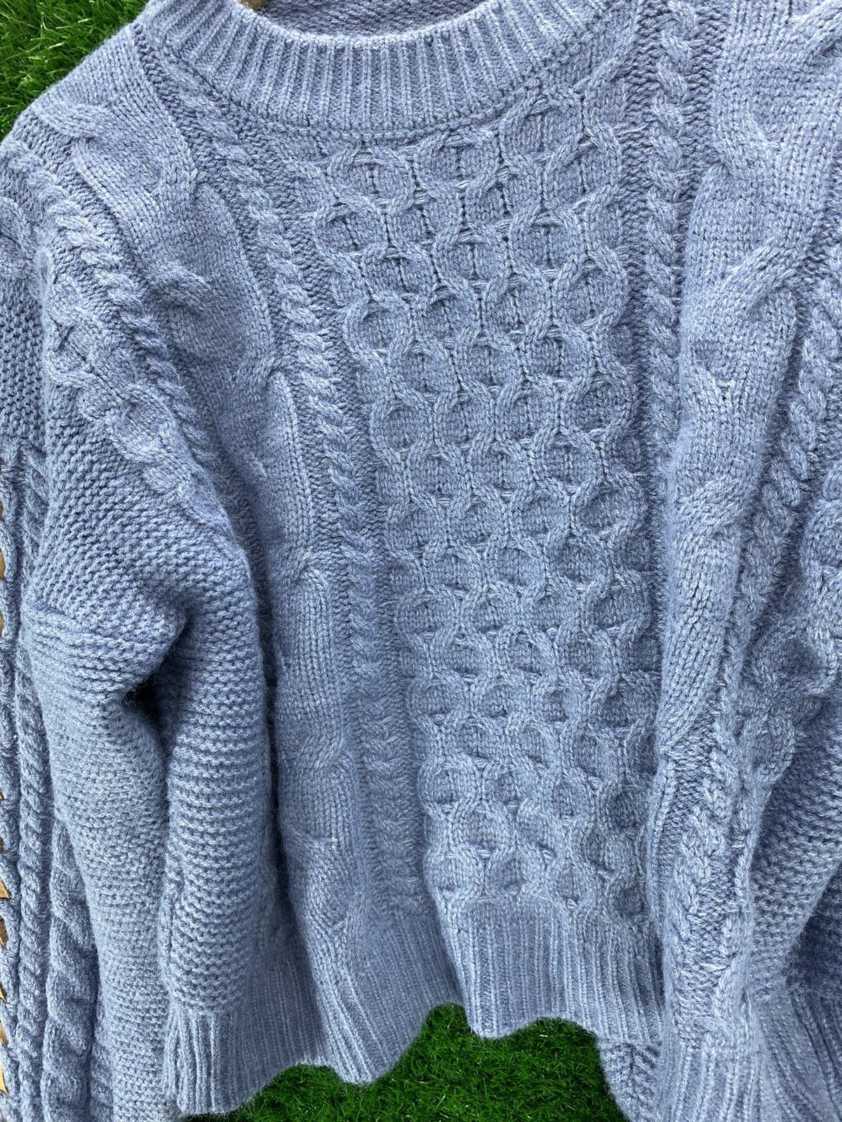 Vintage Vintage Cable Knit Sweater Jumper Size US L / EU 52-54 / 3 - 2 Thumbnail
