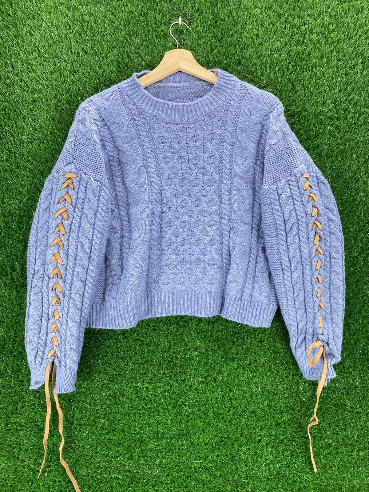 Vintage Vintage Cable Knit Sweater Jumper Size US L / EU 52-54 / 3 - 1 Thumbnail