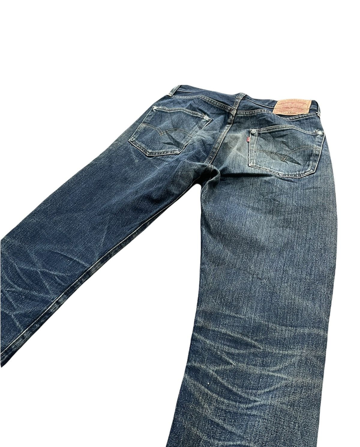 Levi's Vintage Levis 1998 501XX E 1955 Selvedge Aging Distressed Size US 29 - 13 Thumbnail