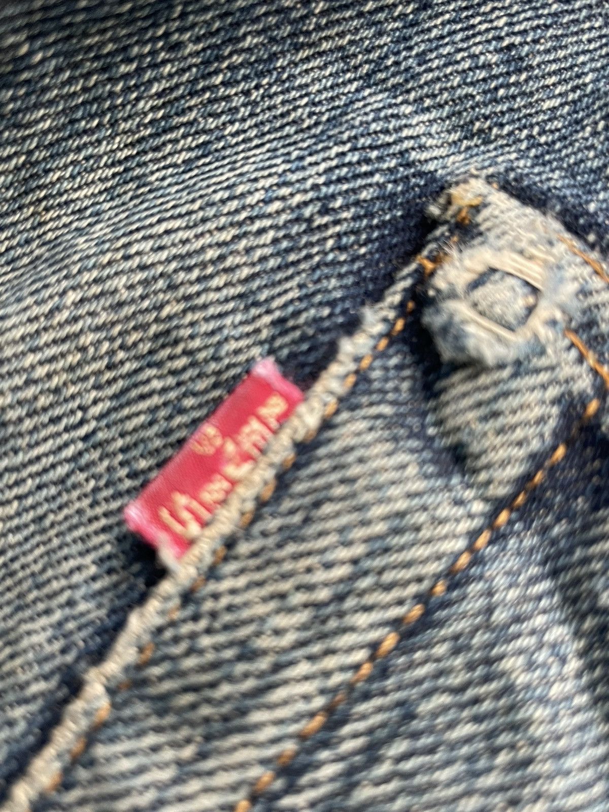 Levi's Vintage Levis 1998 501XX E 1955 Selvedge Aging Distressed Size US 29 - 17 Thumbnail